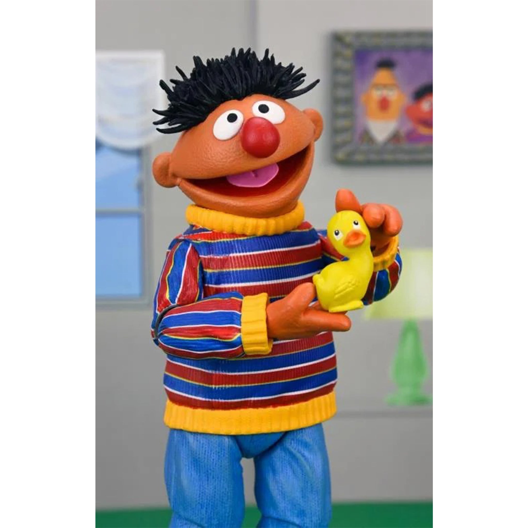 NECA Sesame Street Ultimate Ernie Action Figure 17cm – TV Icons & Heroes, NECA, 17 cm, brand new collector item, Uncanny Collectibles Dublin Ireland
