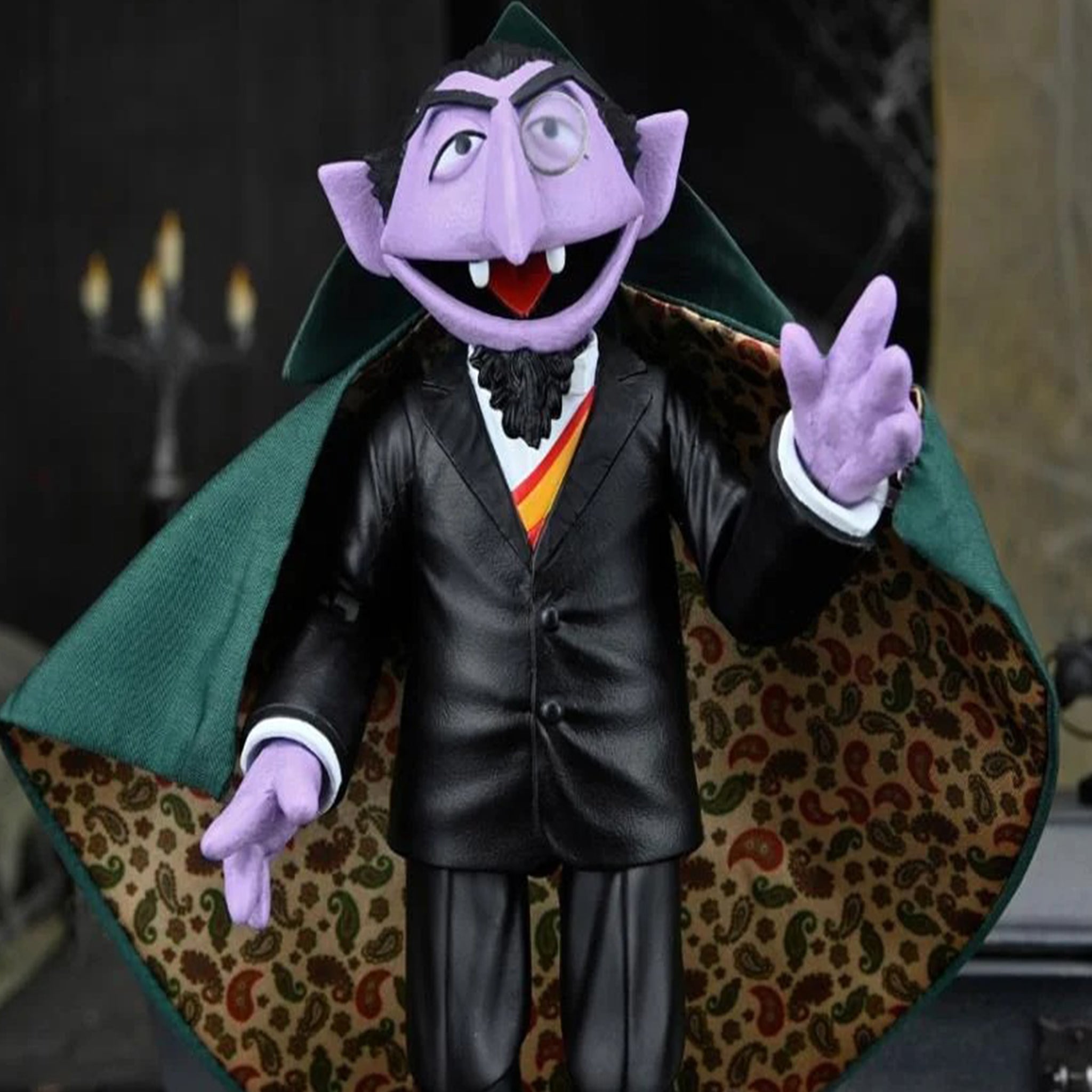 NECA Sesame Street Ultimate The Count Action Figure 17cm – TV Icons & Heroes, NECA, 17 cm, brand new collector item, Uncanny Collectibles Dublin Ireland