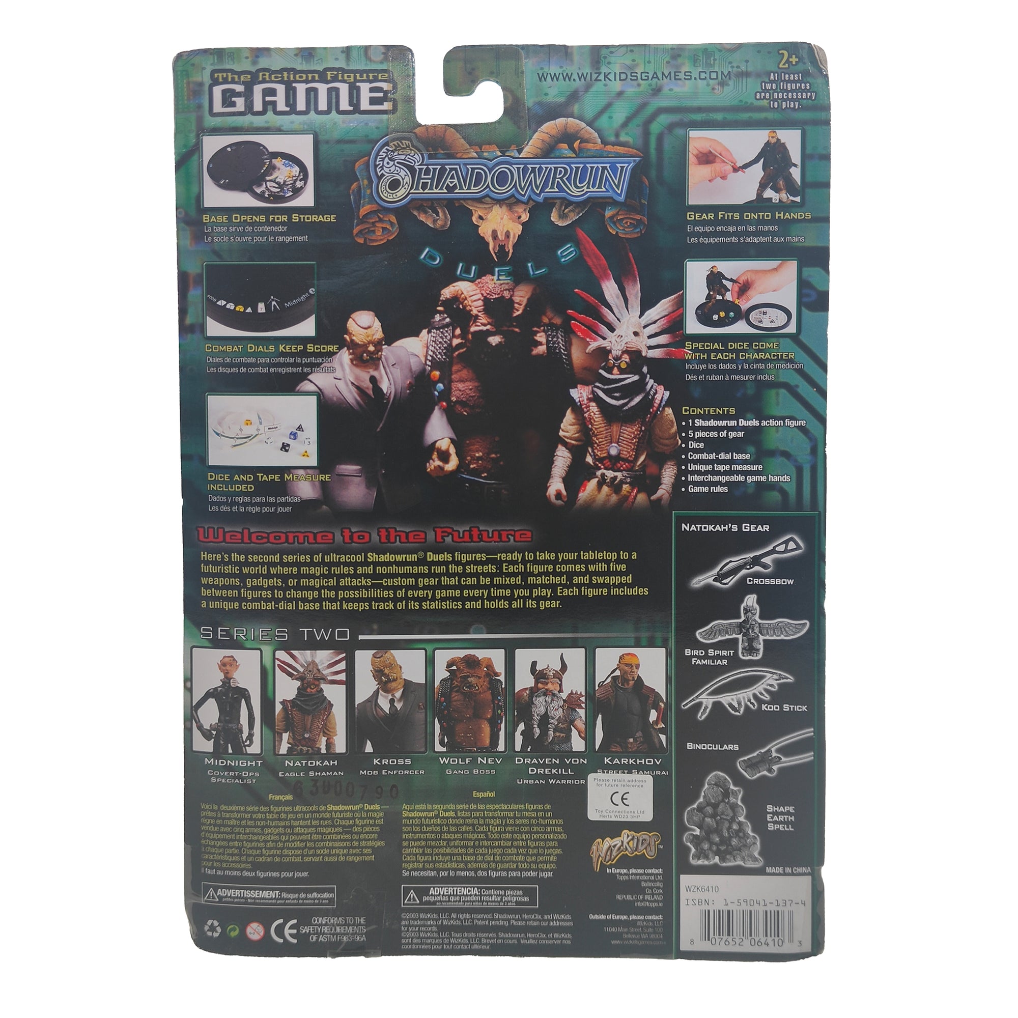 Shadowrun Duels Natokah Eagle Shaman Series Two WizKids Action Figure 2003 15cm