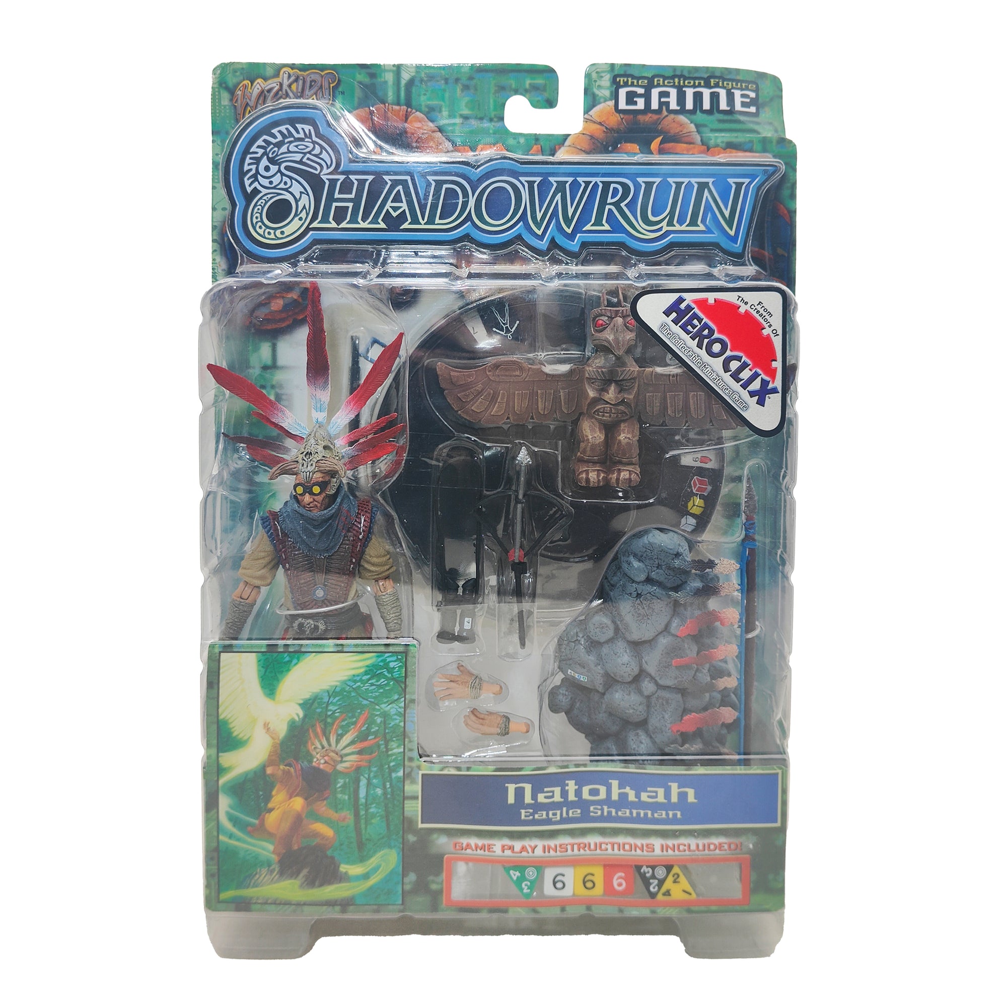Shadowrun Duels Natokah Eagle Shaman Series Two WizKids Action Figure 2003 15cm