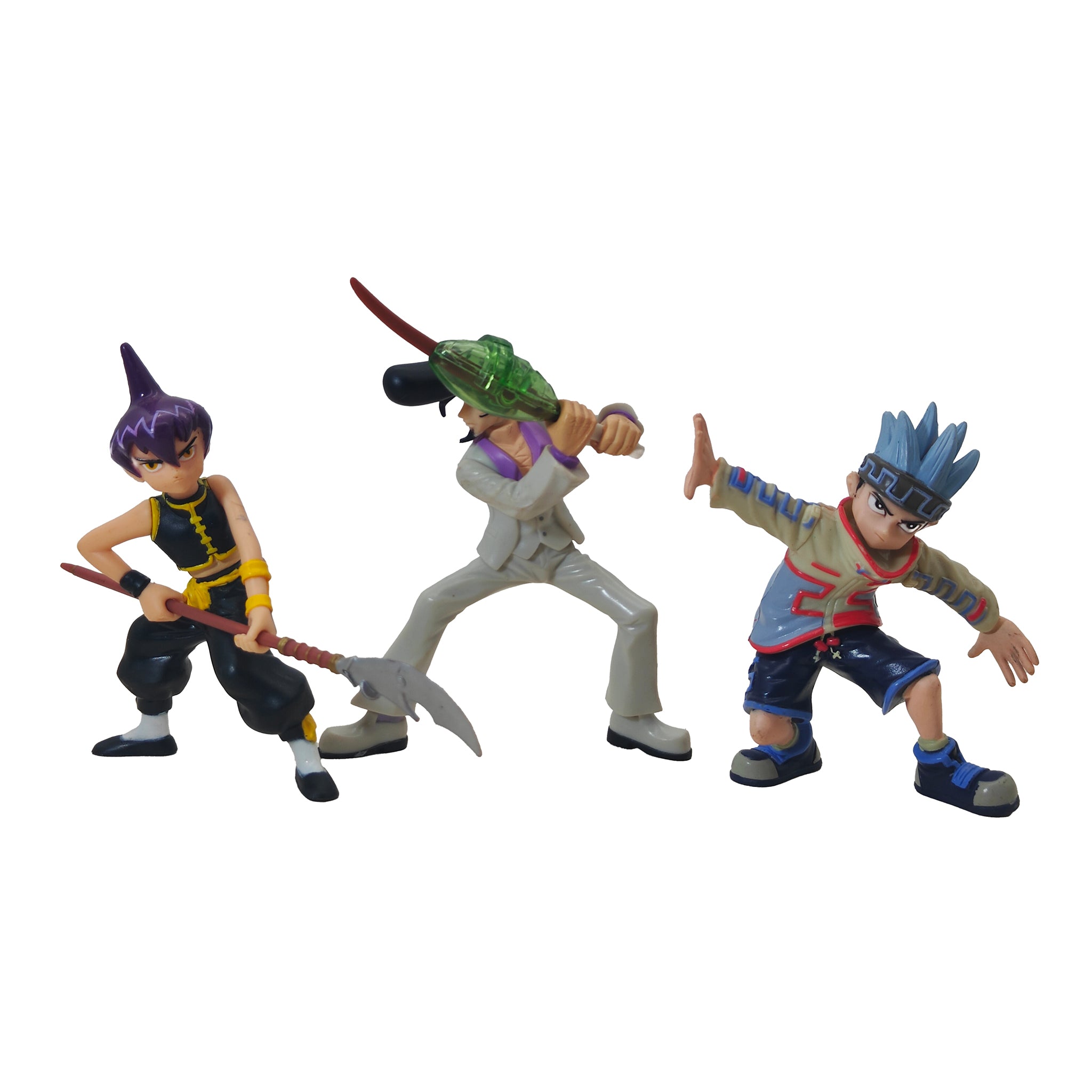 Shaman King Mattel Action Figure Bundle Yoh Asakura Len Tao Hao