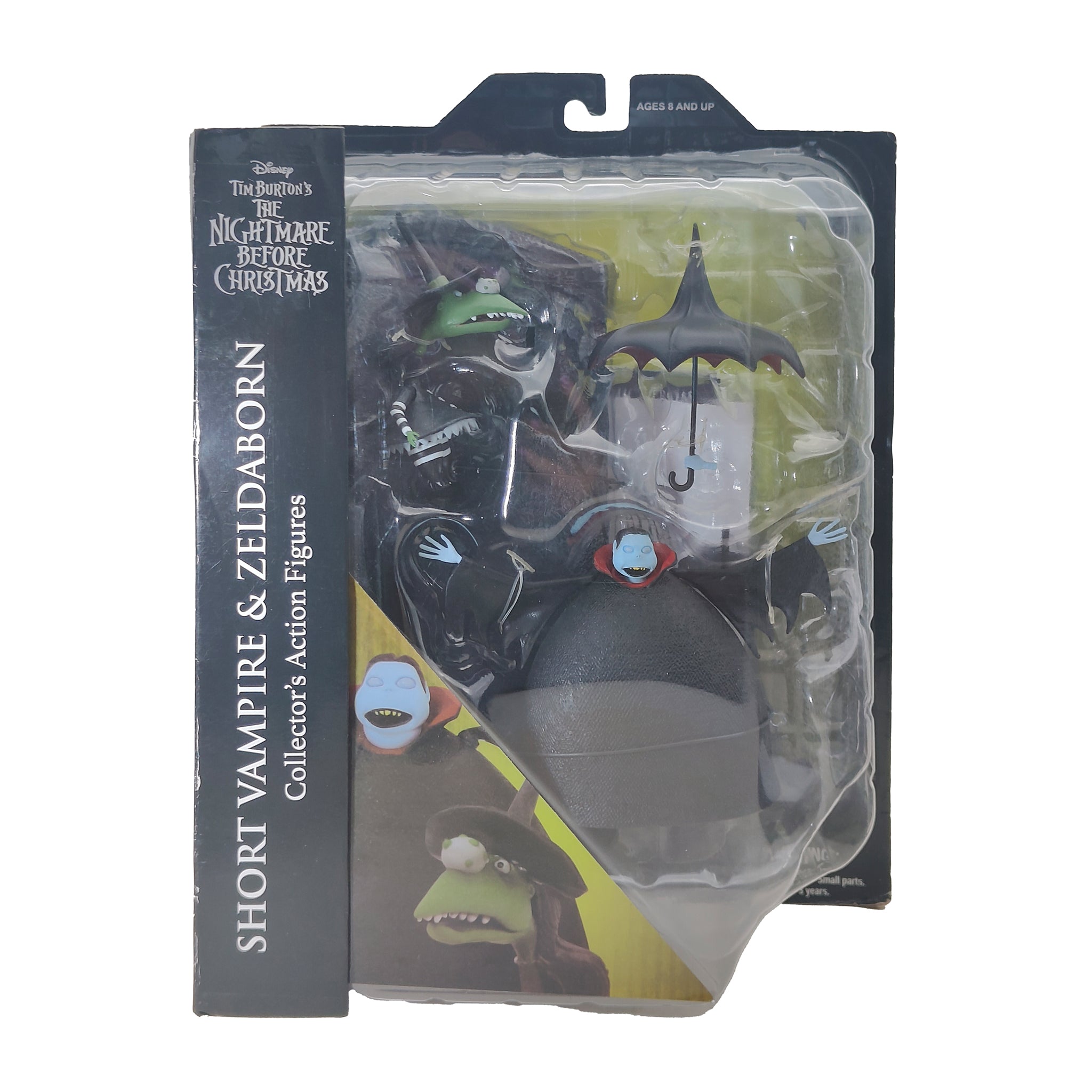 Short Vampire And Zeldaborn Nightmare Before Christmas Diamond Select Action Figure 2019 – Nightmare Before Christmas, Diamond Select Toys, 18 cm, 2019, pre-owned collector piece, Uncanny Collectibles Dublin Ireland