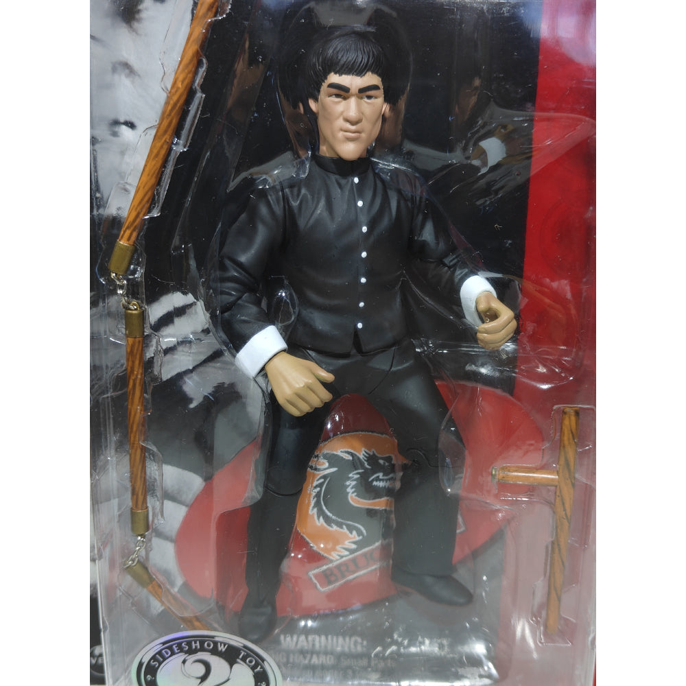 Sideshow Toys Bruce Lee Black Outfit 18 cm Universal Action Figure – Movie Icons & Heroes, Sideshow Collectibles, 18 cm, 1998, pre-owned collector piece, Uncanny Collectibles Dublin Ireland