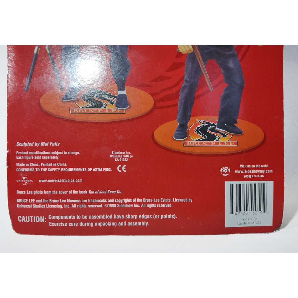 Sideshow Toys Bruce Lee Black Outfit 18 cm Universal Action Figure – Movie Icons & Heroes, Sideshow Collectibles, 18 cm, 1998, pre-owned collector piece, Uncanny Collectibles Dublin Ireland