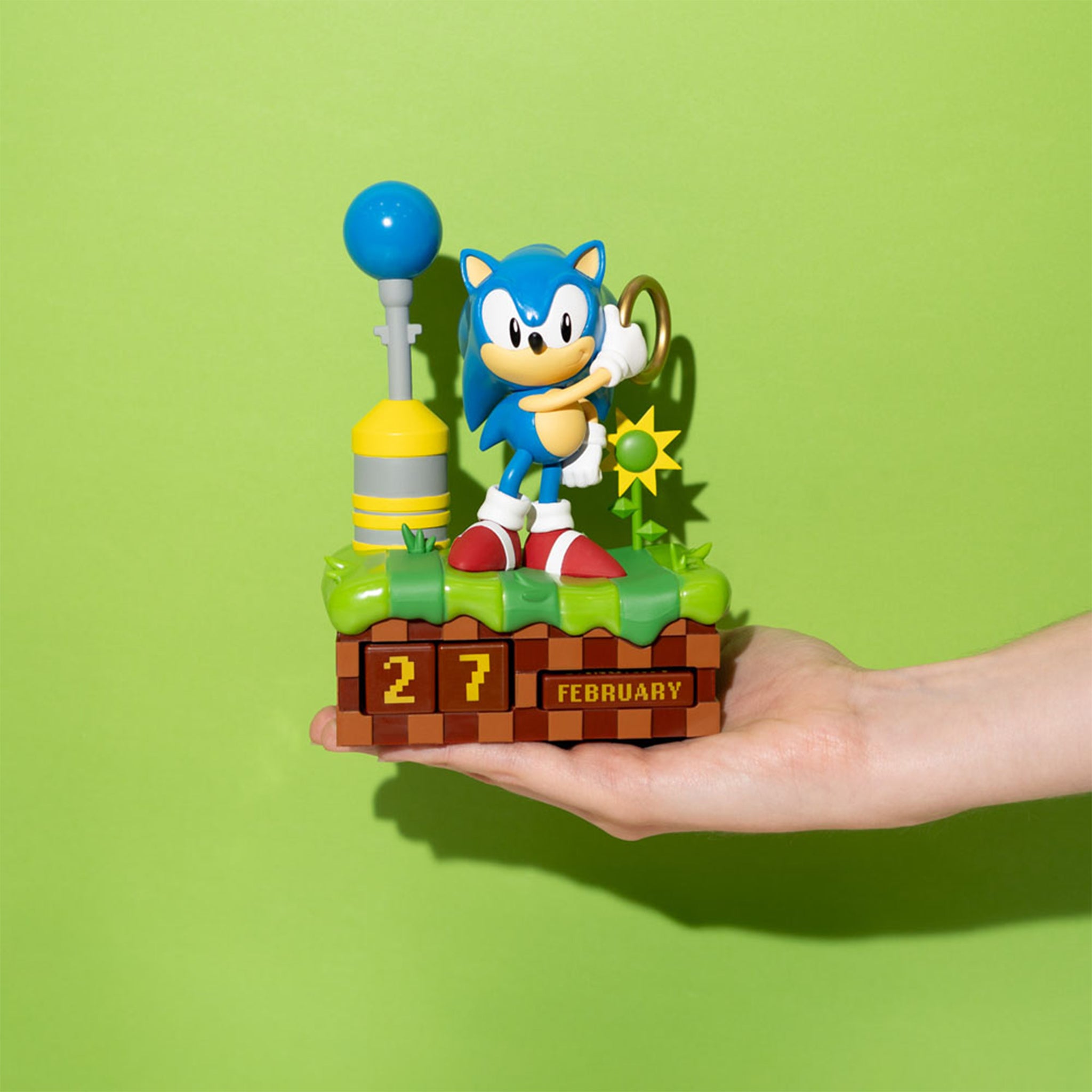 Sonic the Hedgehog 3D Perpetual Calendar Grupo Erik – Video Game Characters, Grupo Erik, 16 cm, brand new collector item, Uncanny Collectibles Dublin Ireland
