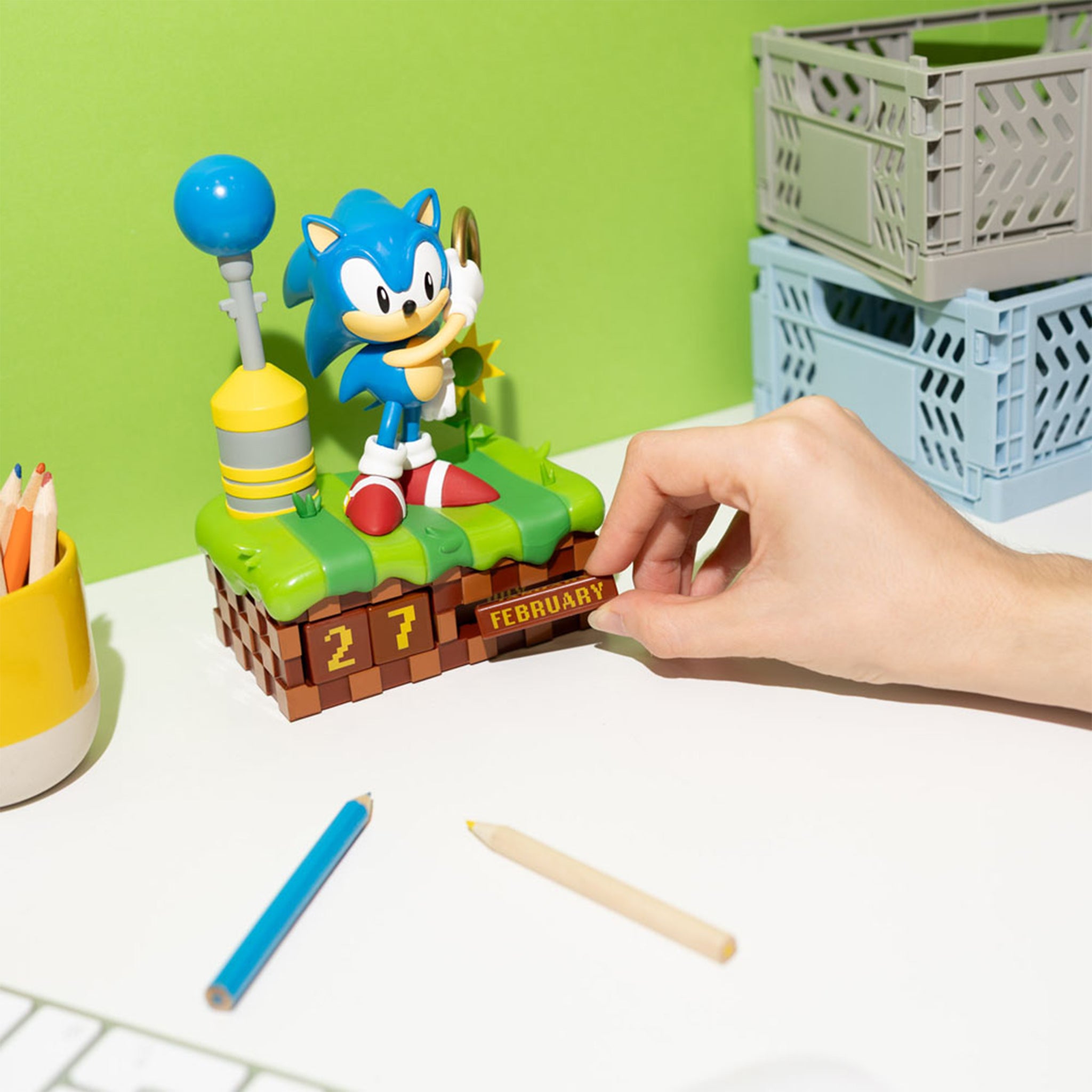 Sonic the Hedgehog 3D Perpetual Calendar Grupo Erik – Video Game Characters, Grupo Erik, 16 cm, brand new collector item, Uncanny Collectibles Dublin Ireland