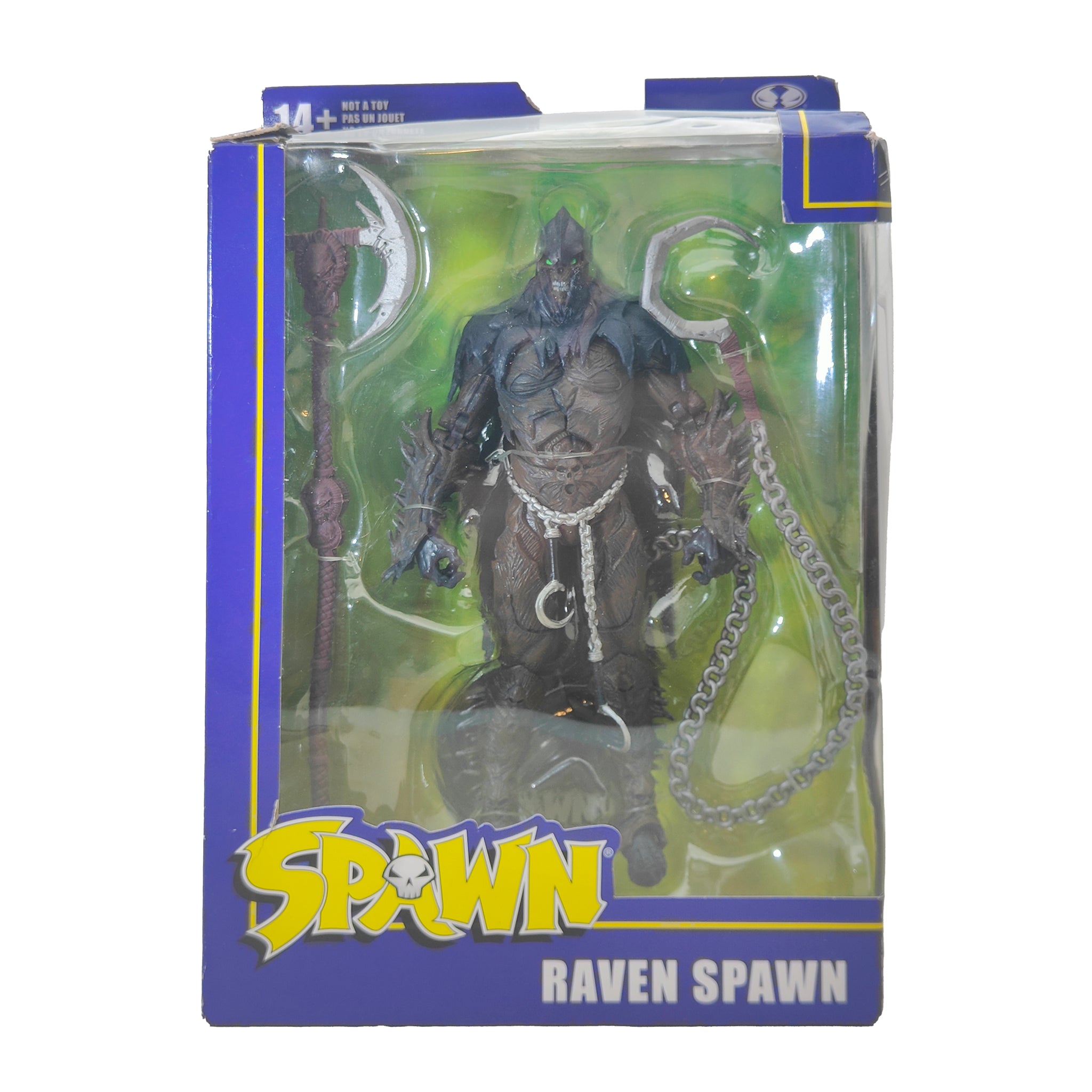 Spawn Raven Spawn McFarlane Toys Action Figure 2021 18cm – Spawn, McFarlane Toys, 18 cm, 2021, pre-owned collector piece, Uncanny Collectibles Dublin Ireland