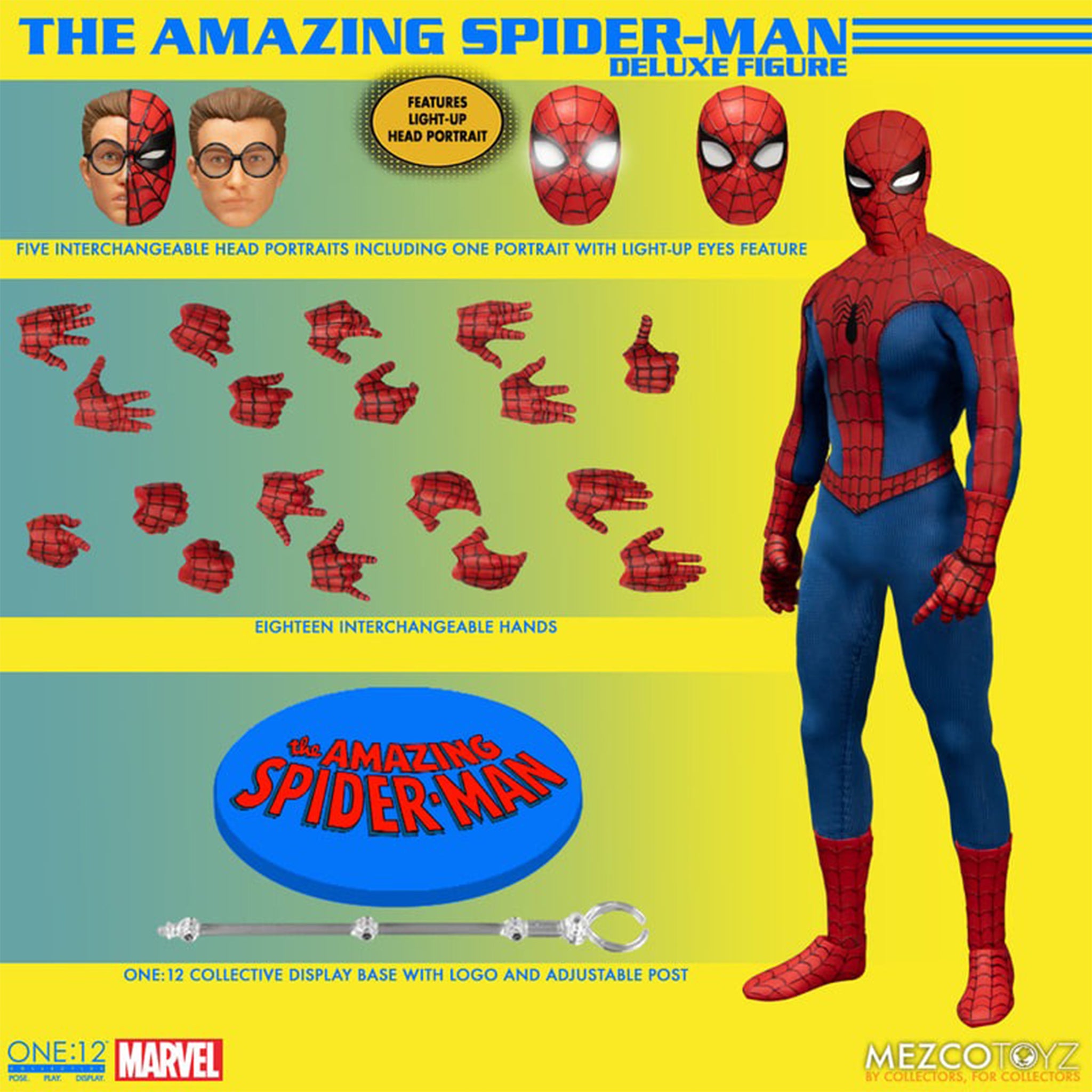 Marvel Amazing Spider-Man Mezco Toyz One:12 Collective Deluxe Edition Action Figure 16cm