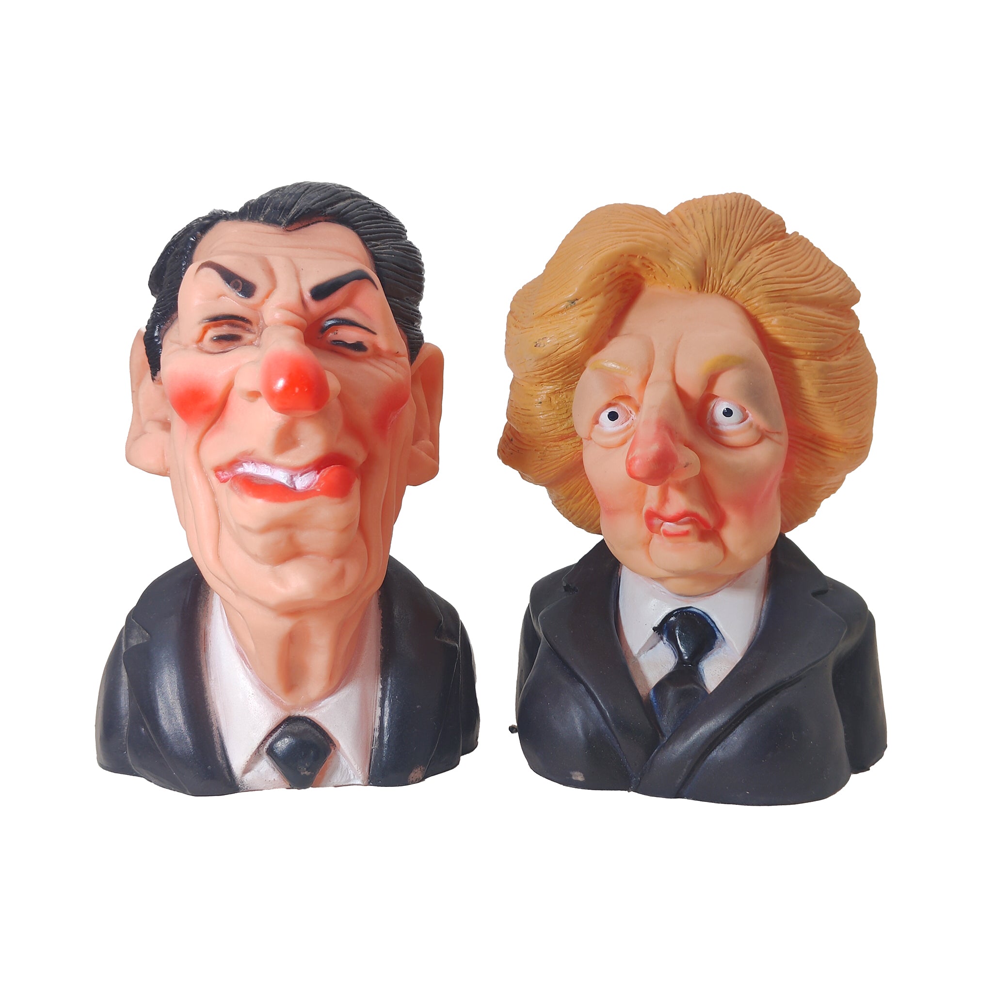 Spitting Image Ronald Reagan Margaret Thatcher Squeaky Toys 1984