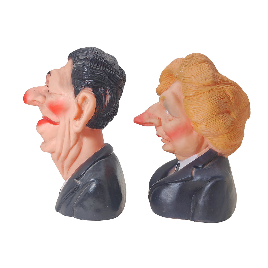 Spitting Image Ronald Reagan Margaret Thatcher Squeaky Toys 1984