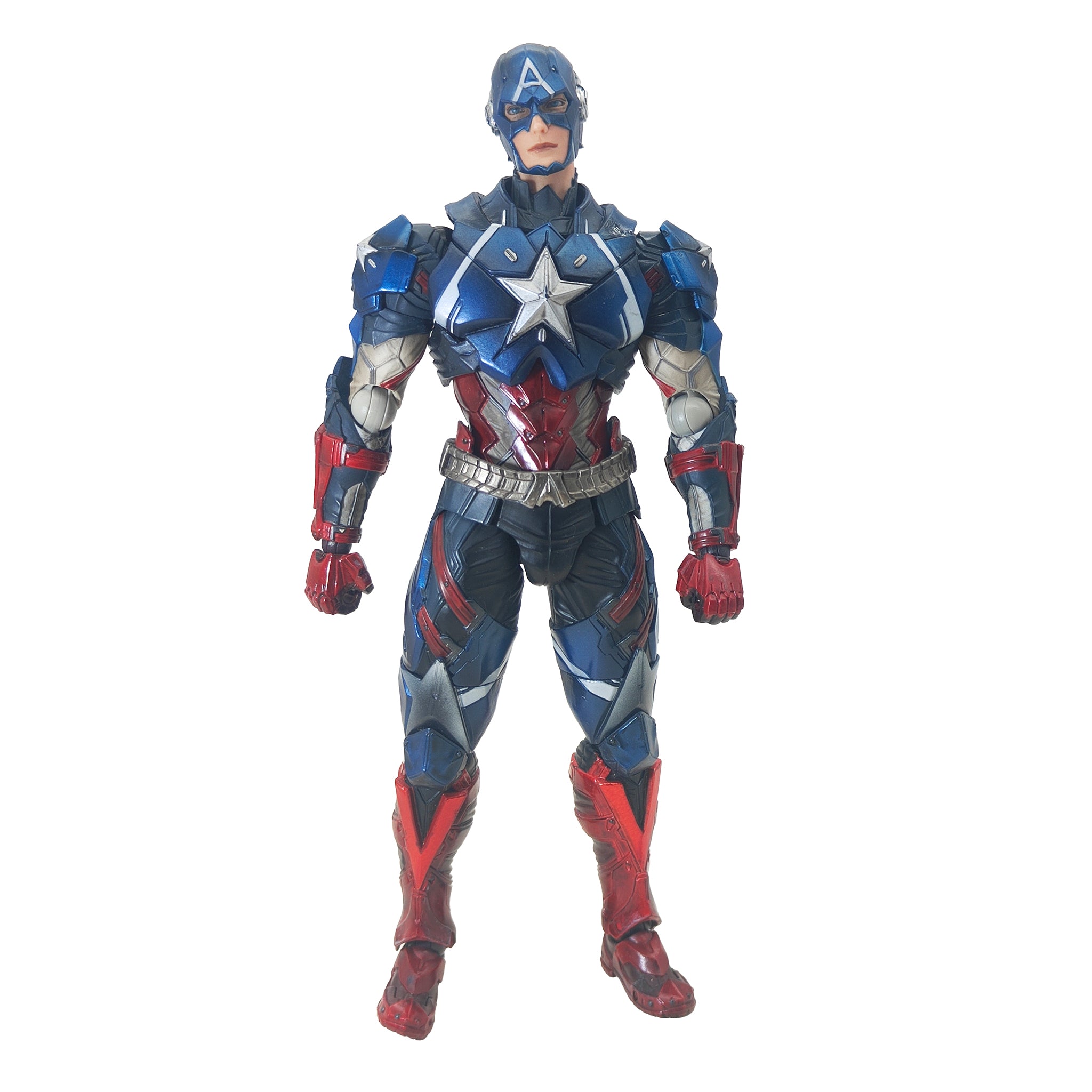 Square Enix Marvel Universe Captain America Hitoshi Kondo Variant Play Arts Kai Action Figure – Avengers, Square Enix, 26 cm, pre-owned collector piece, Uncanny Collectibles Dublin Ireland