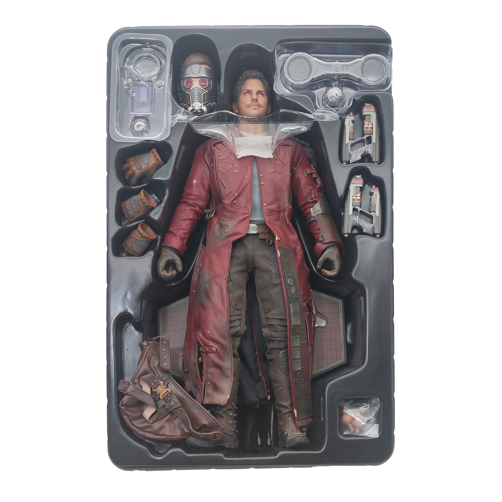 Star Lord Guardians Of The Galaxy Vol 1 MMS 255 Hot Toys 1/6 Scale Action Figure 2014 – Guardians of the Galaxy, Hot Toys, 31 cm, 2014, pre-owned collector piece, Uncanny Collectibles Dublin Ireland