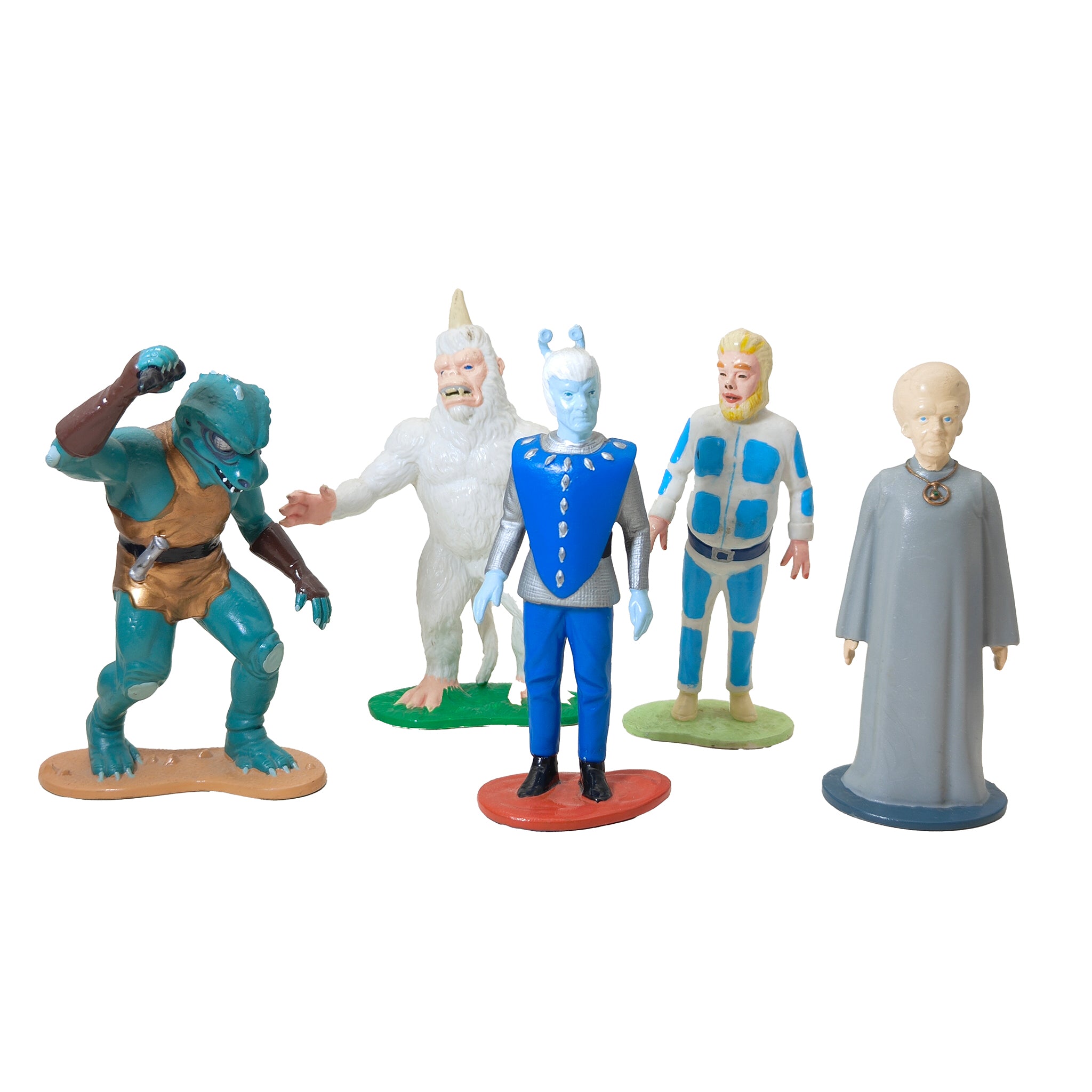 Star Trek 1991 Hamilton Collection Gorn Mugato Andorian Tellarite Talosian PVC Figures