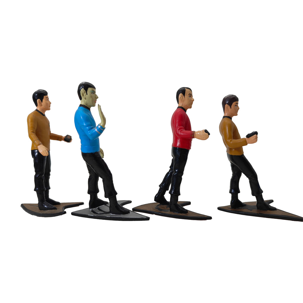 Star Trek 1991 Hamilton Collection Kirk Spock McCoy Uhura Scotty Sulu Chekov PVC Figures