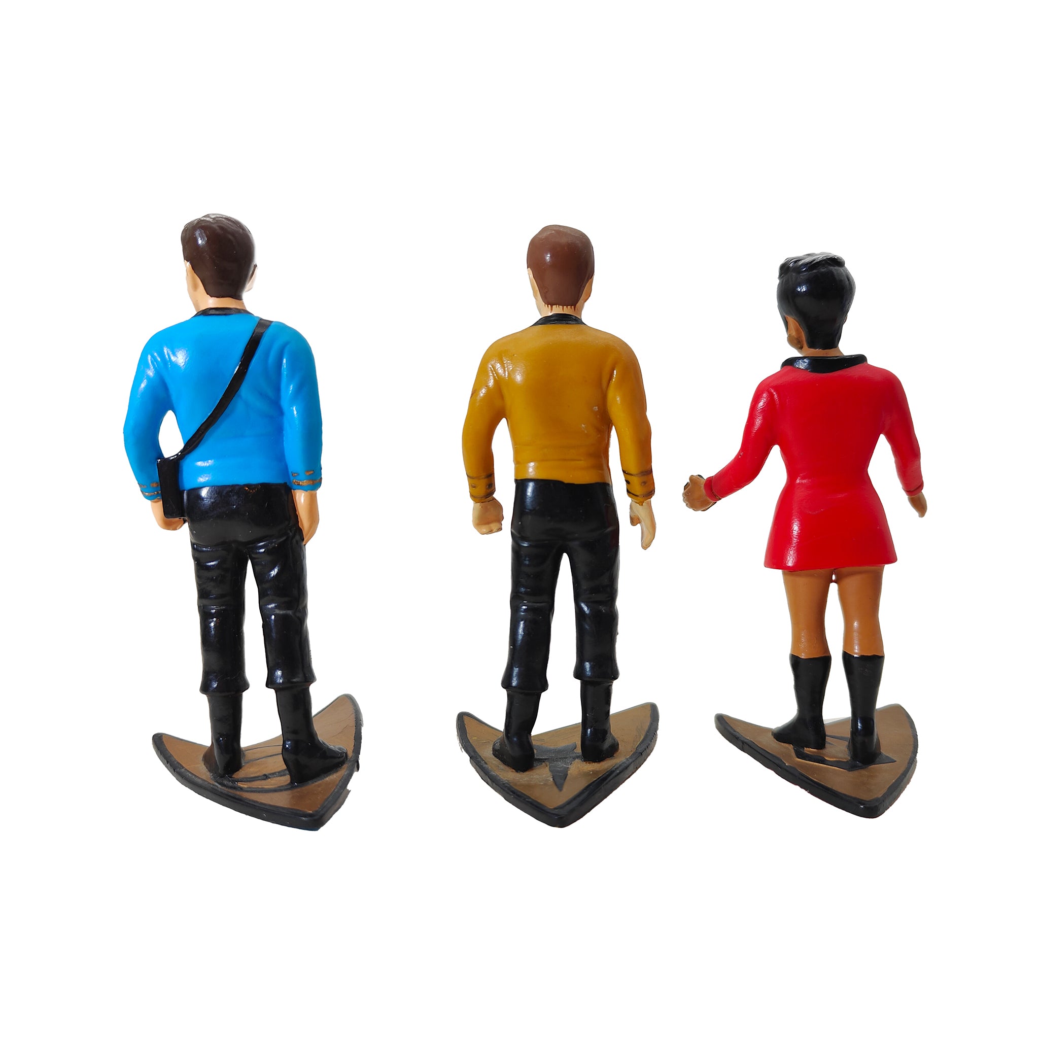 Star Trek 1991 Hamilton Collection Kirk Spock McCoy Uhura Scotty Sulu Chekov PVC Figures – TV Icons & Heroes, Vintage Brands, 9 cm, 1991, pre-owned collector piece, Uncanny Collectibles Dublin Ireland