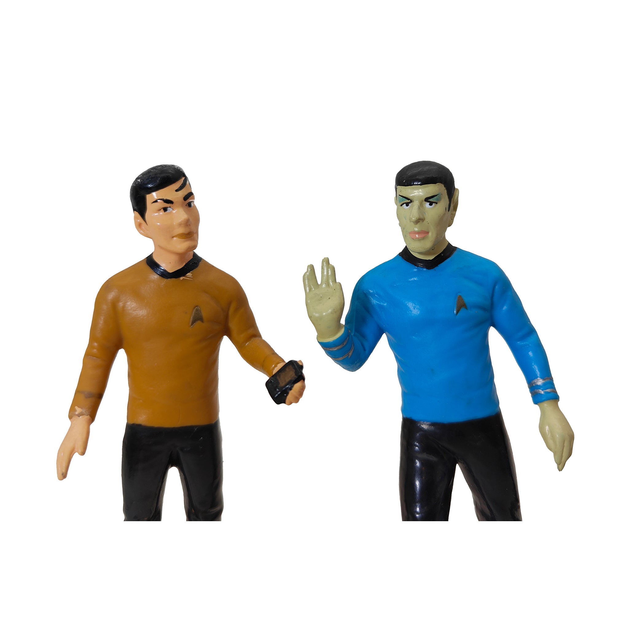 Star Trek 1991 Hamilton Collection Kirk Spock McCoy Uhura Scotty Sulu Chekov PVC Figures