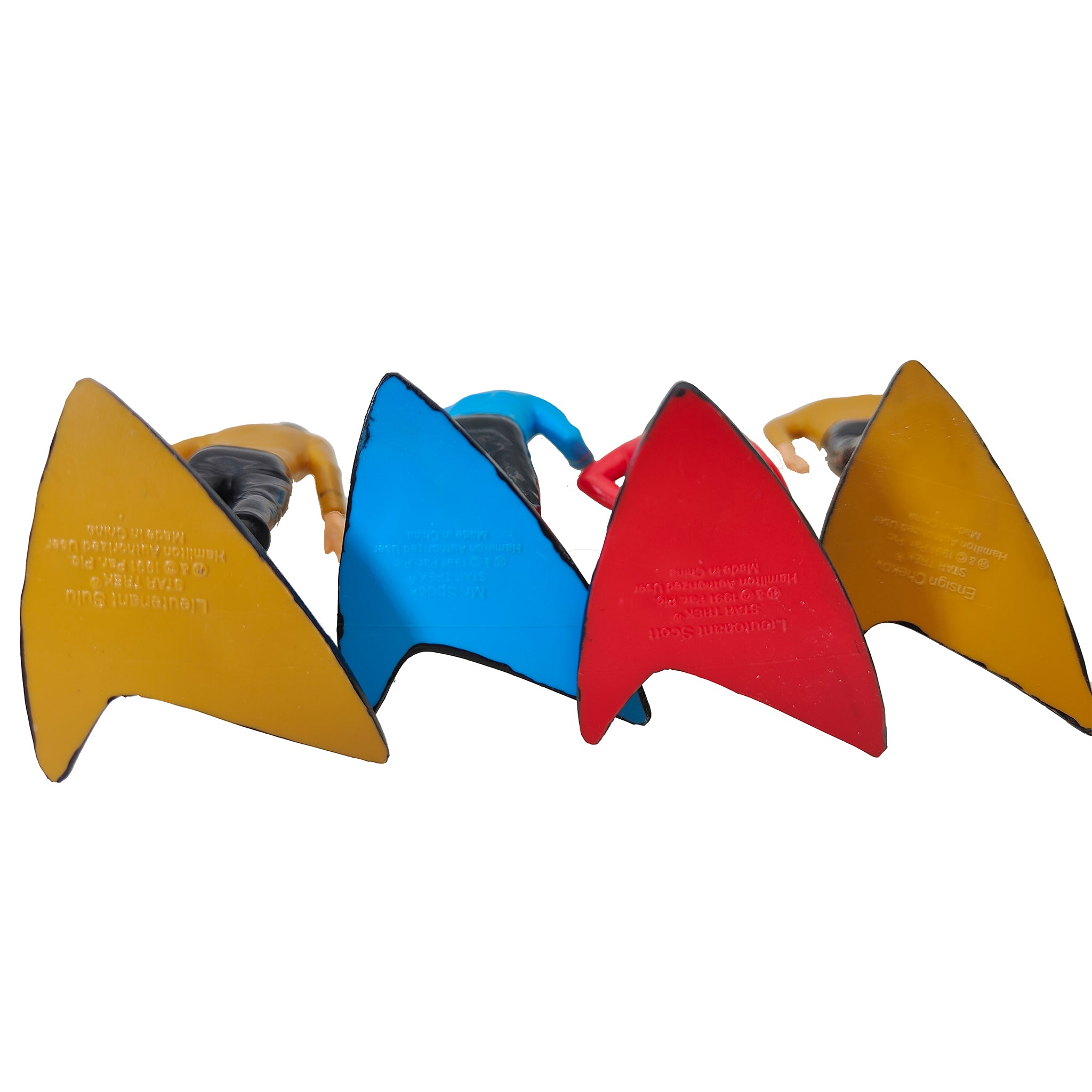 Star Trek 1991 Hamilton Collection Kirk Spock McCoy Uhura Scotty Sulu Chekov PVC Figures