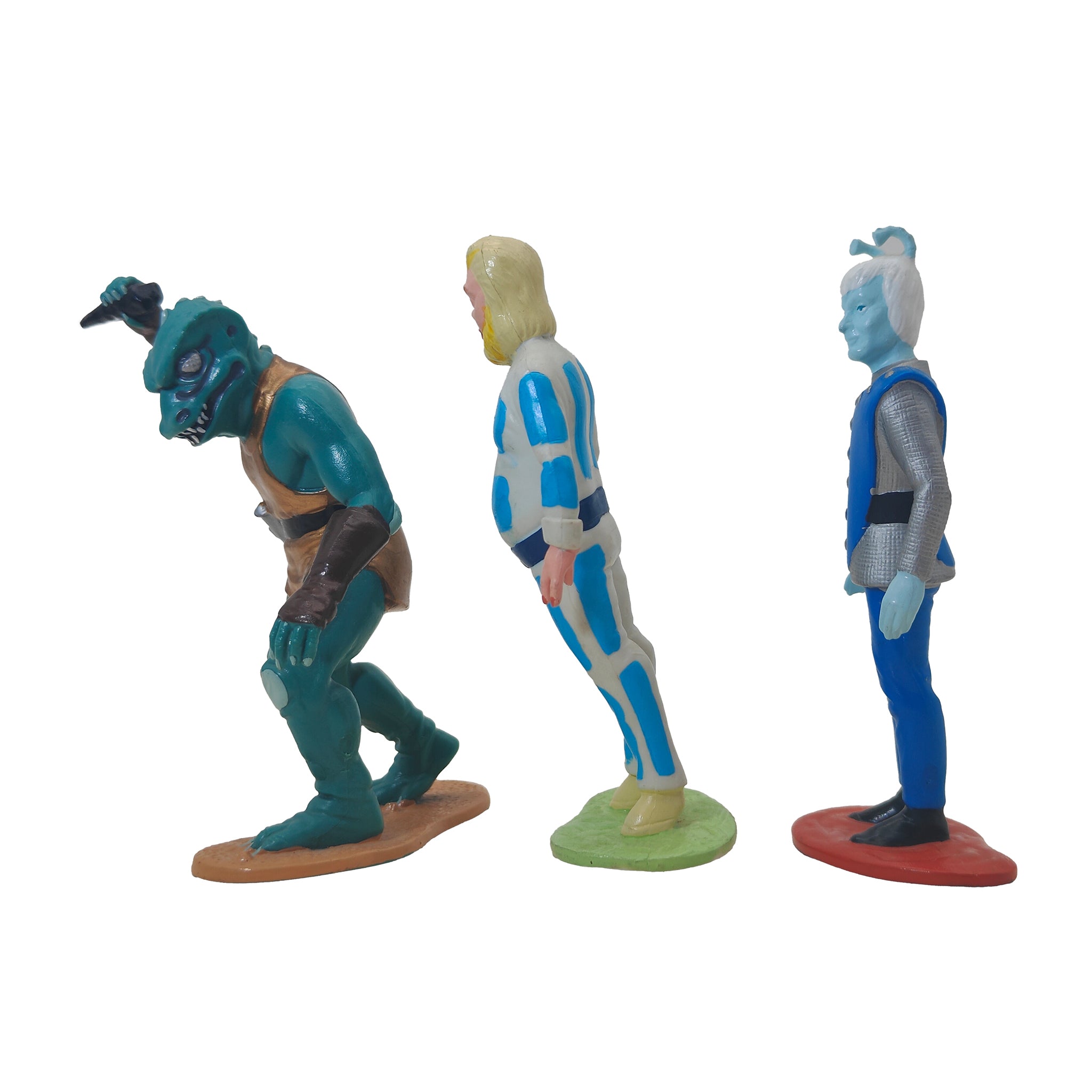 Star Trek 1991 Hamilton Collection Gorn Mugato Andorian Tellarite Talosian PVC Figures – TV Icons & Heroes, Vintage Brands, 9 cm, 1991, pre-owned collector piece, Uncanny Collectibles Dublin Ireland
