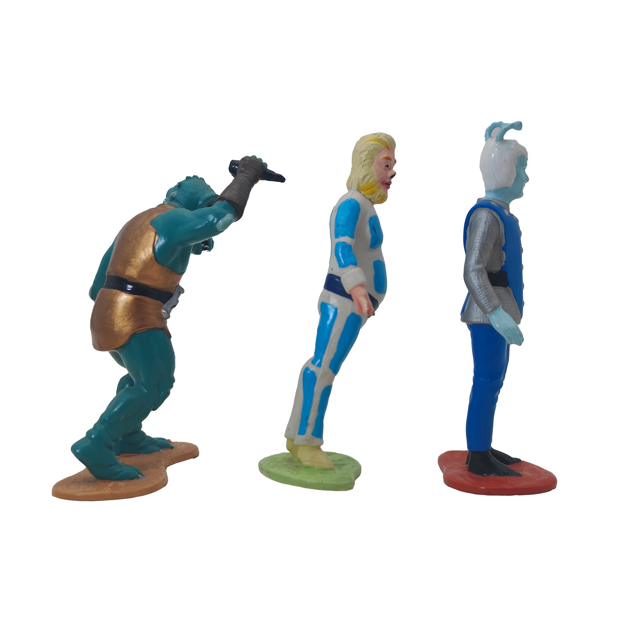 Star Trek 1991 Hamilton Collection Gorn Mugato Andorian Tellarite Talosian PVC Figures