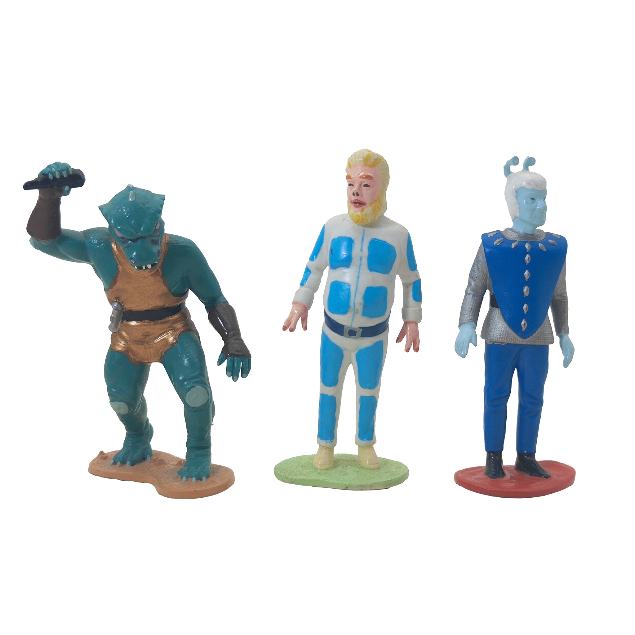 Star Trek 1991 Hamilton Collection Gorn Mugato Andorian Tellarite Talosian PVC Figures – TV Icons & Heroes, Vintage Brands, 9 cm, 1991, pre-owned collector piece, Uncanny Collectibles Dublin Ireland