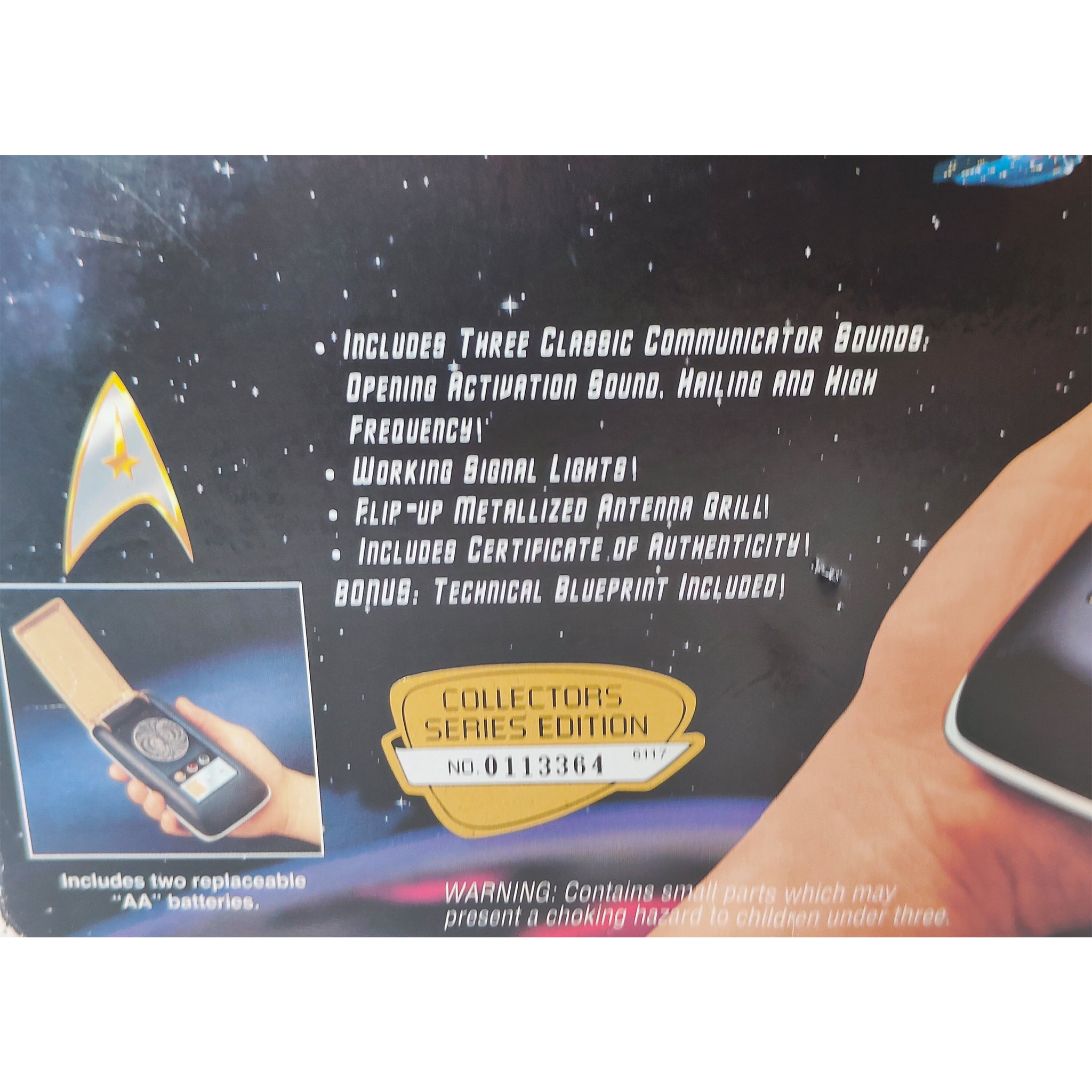 Star Trek Classic Communicator Playmates Toys 1994 Collectors Edition – TV Icons & Heroes, Playmates Toys, 26 cm, 1994, pre-owned collector piece, Uncanny Collectibles Dublin Ireland