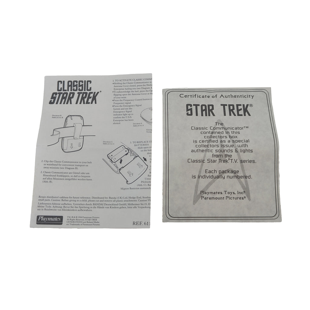 Star Trek Classic Communicator Playmates Toys 1994 Collectors Edition