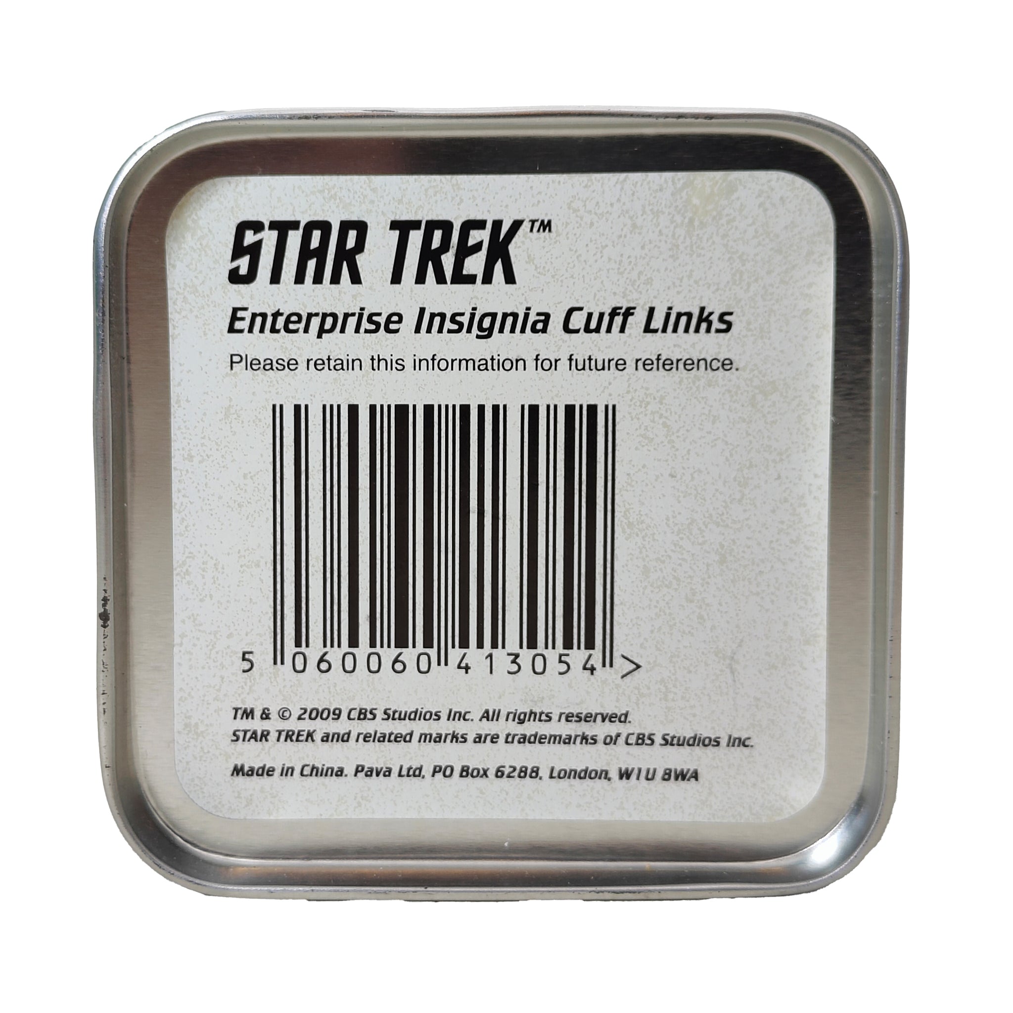 Star Trek Enterprise Insignia Cuff Links 2009 – TV Icons & Heroes, Vintage Brands, 2 cm, 2009, pre-owned collector piece, Uncanny Collectibles Dublin Ireland