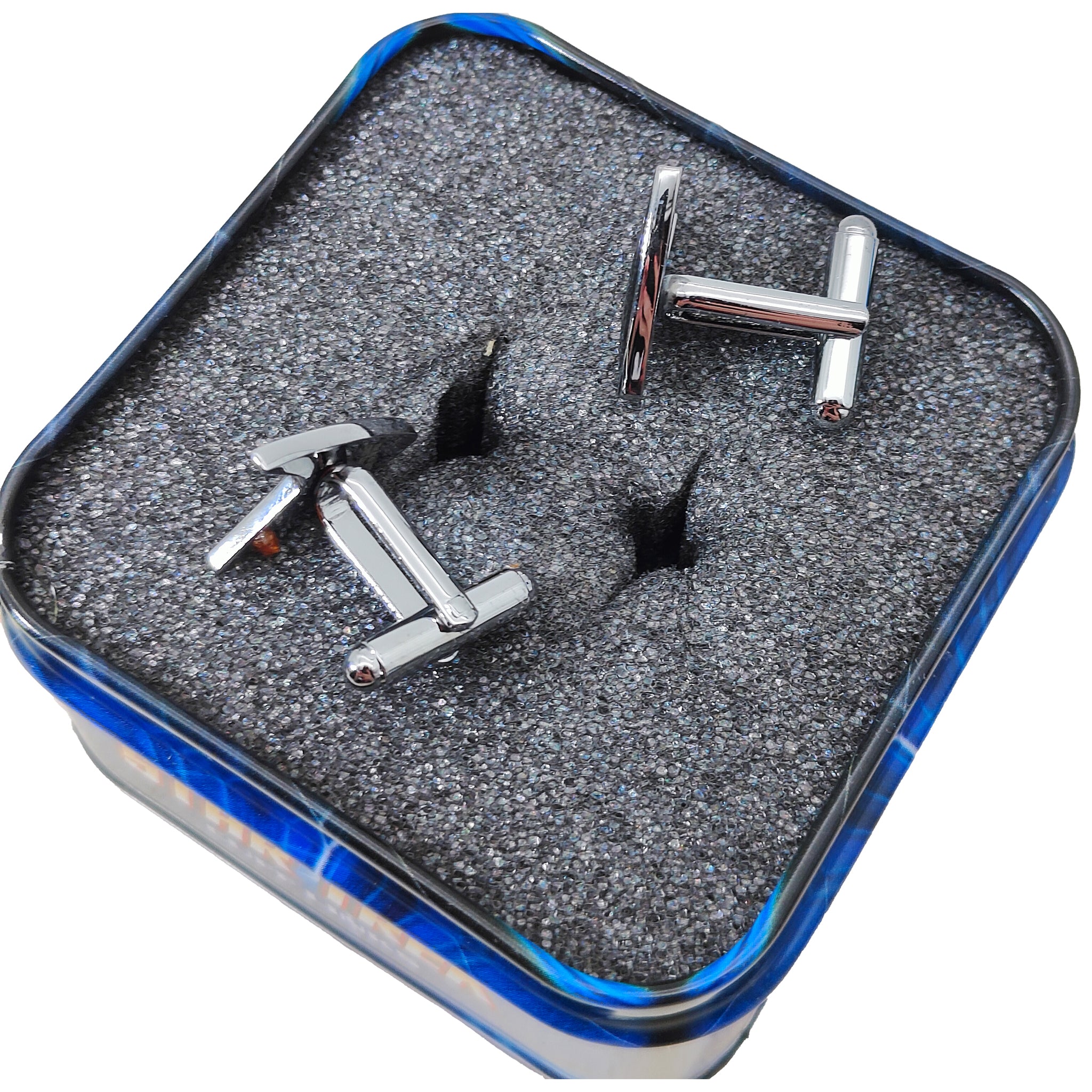 Star Trek Enterprise Insignia Cuff Links 2009 – TV Icons & Heroes, Vintage Brands, 2 cm, 2009, pre-owned collector piece, Uncanny Collectibles Dublin Ireland