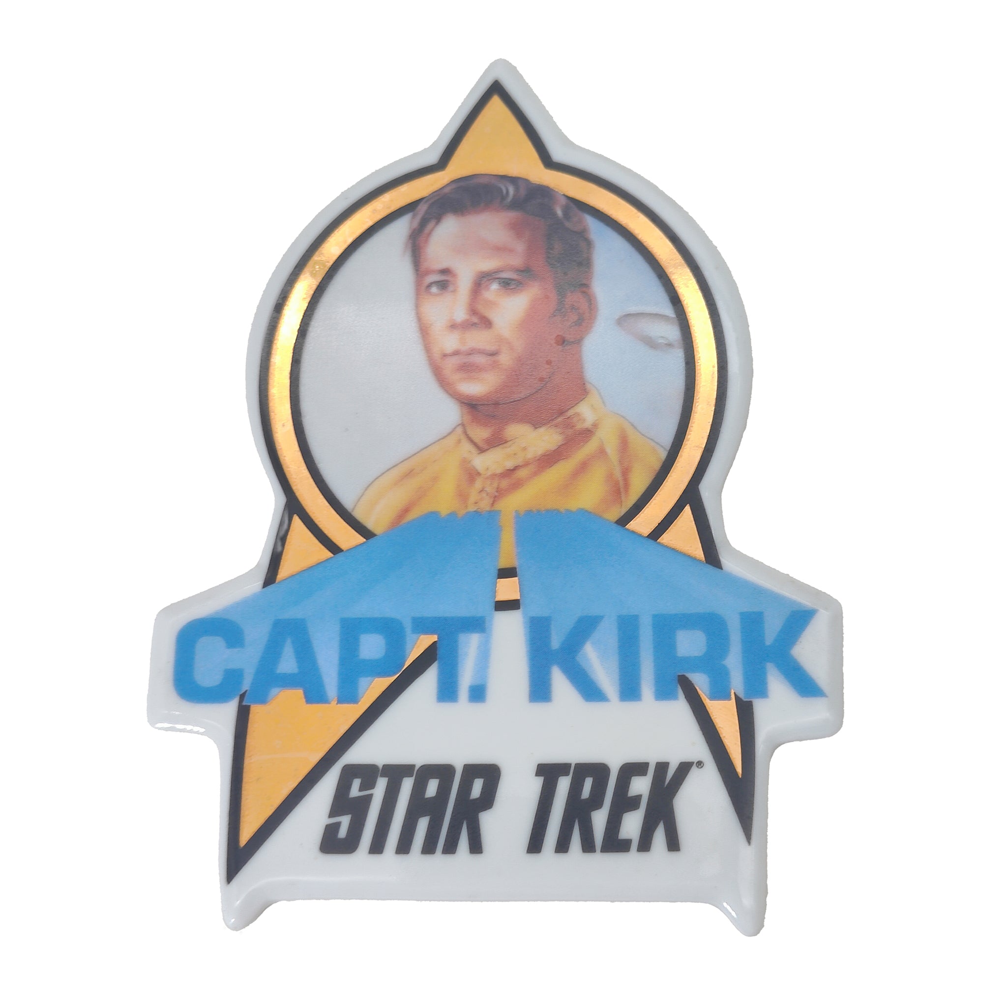 Star Trek Kirk and Spock Porcelain Trading Cards with Stands 1991 Hamilton Gifts