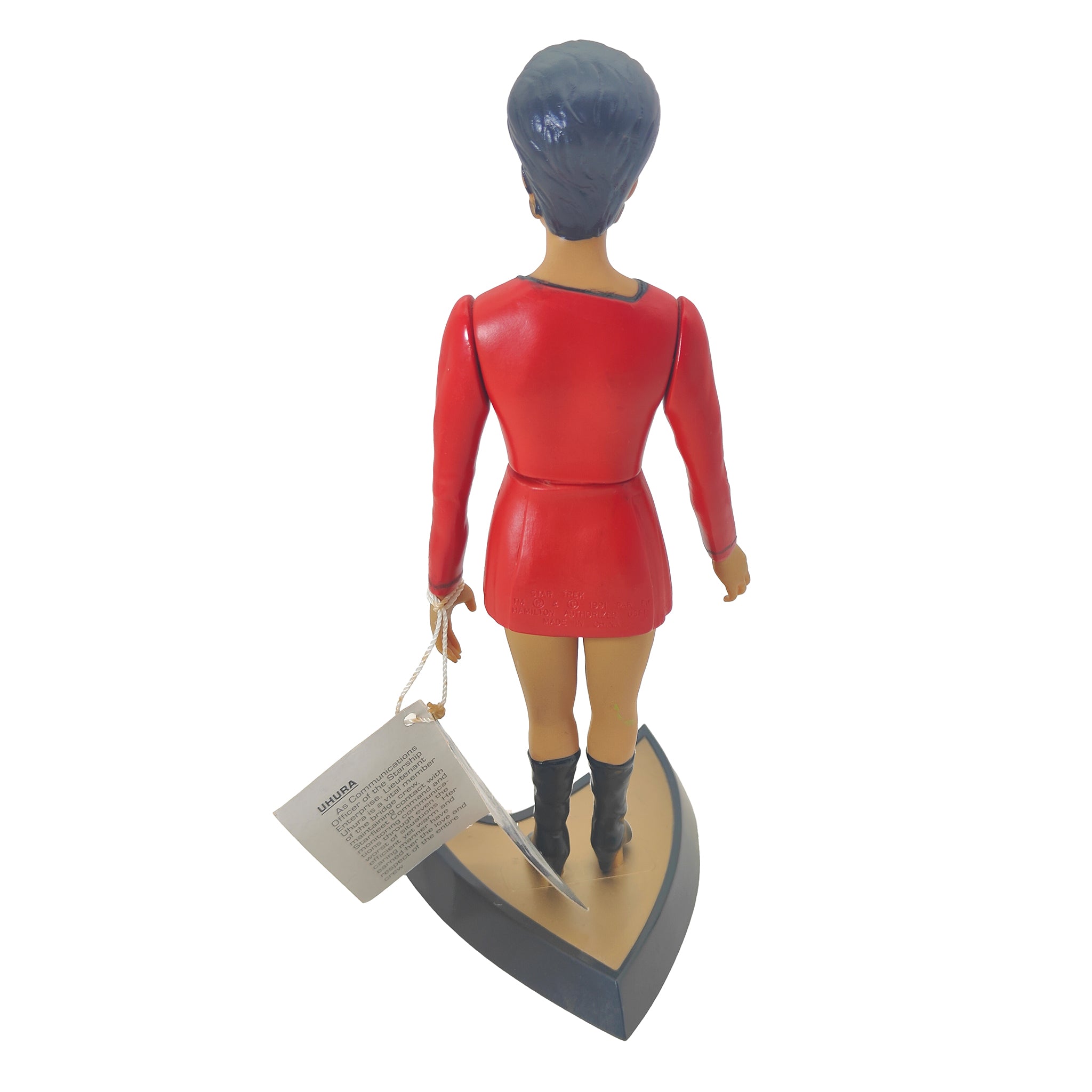 Star Trek Lieutenant Uhura Figure Hamilton Gifts  1991 – TV Icons & Heroes, Vintage Brands, 26 cm, 1991, pre-owned collector piece, Uncanny Collectibles Dublin Ireland