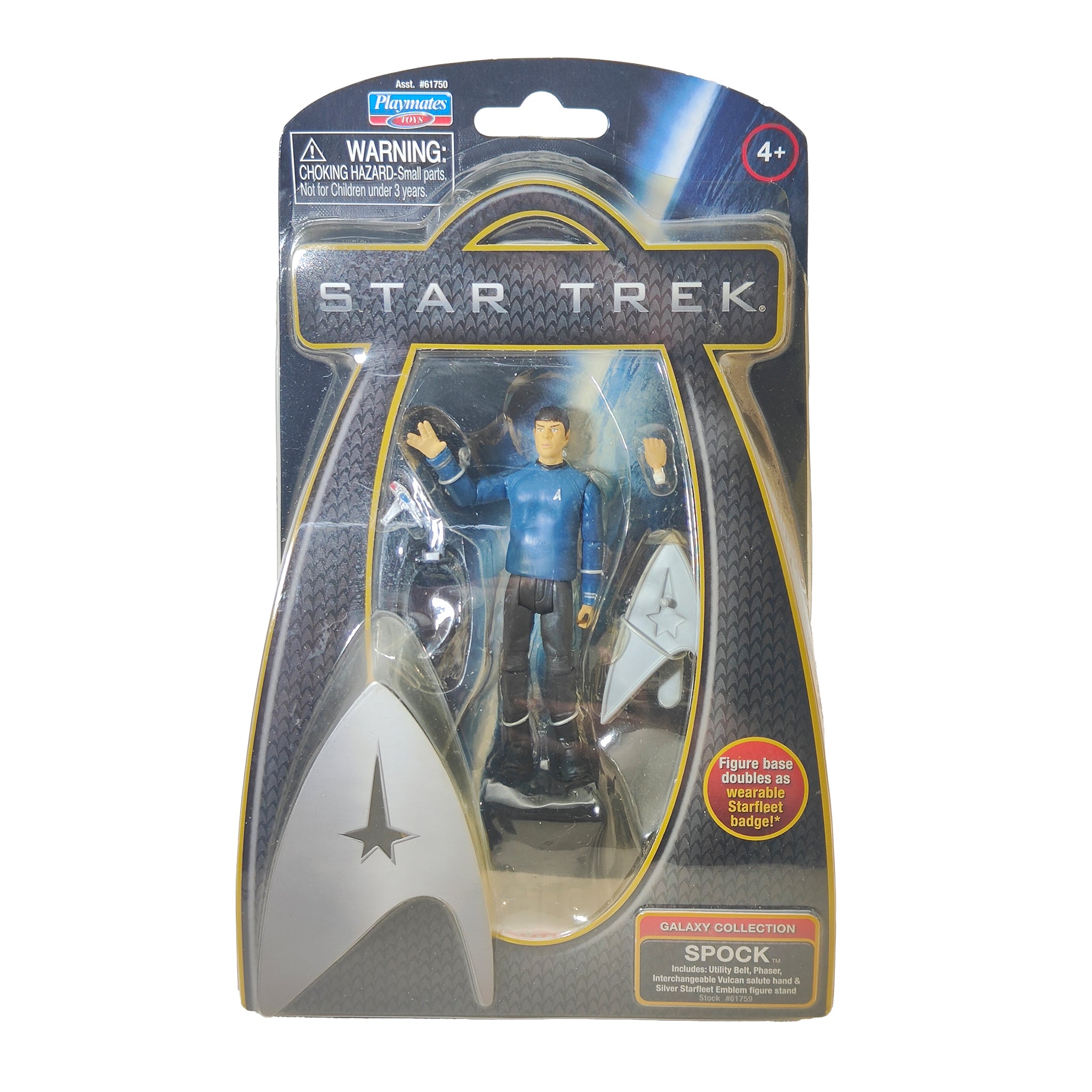 Star Trek Movie Spock Galaxy Collection Playmates Toys Action Figure 2009 – TV Icons & Heroes, Playmates Toys, 15 cm, 2009, pre-owned collector piece, Uncanny Collectibles Dublin Ireland