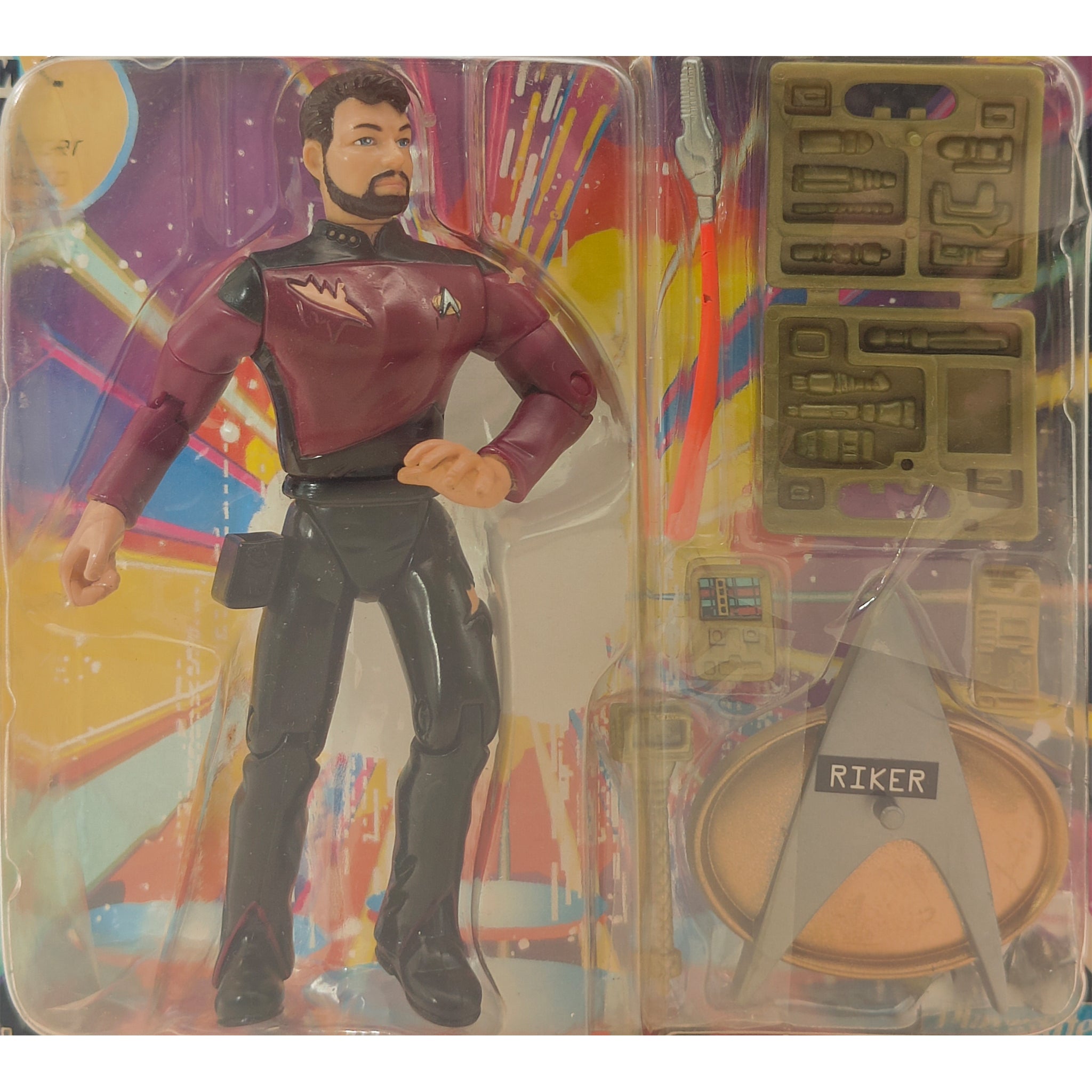 Star Trek The Next Generation William Riker Playmates Action Figure 1992