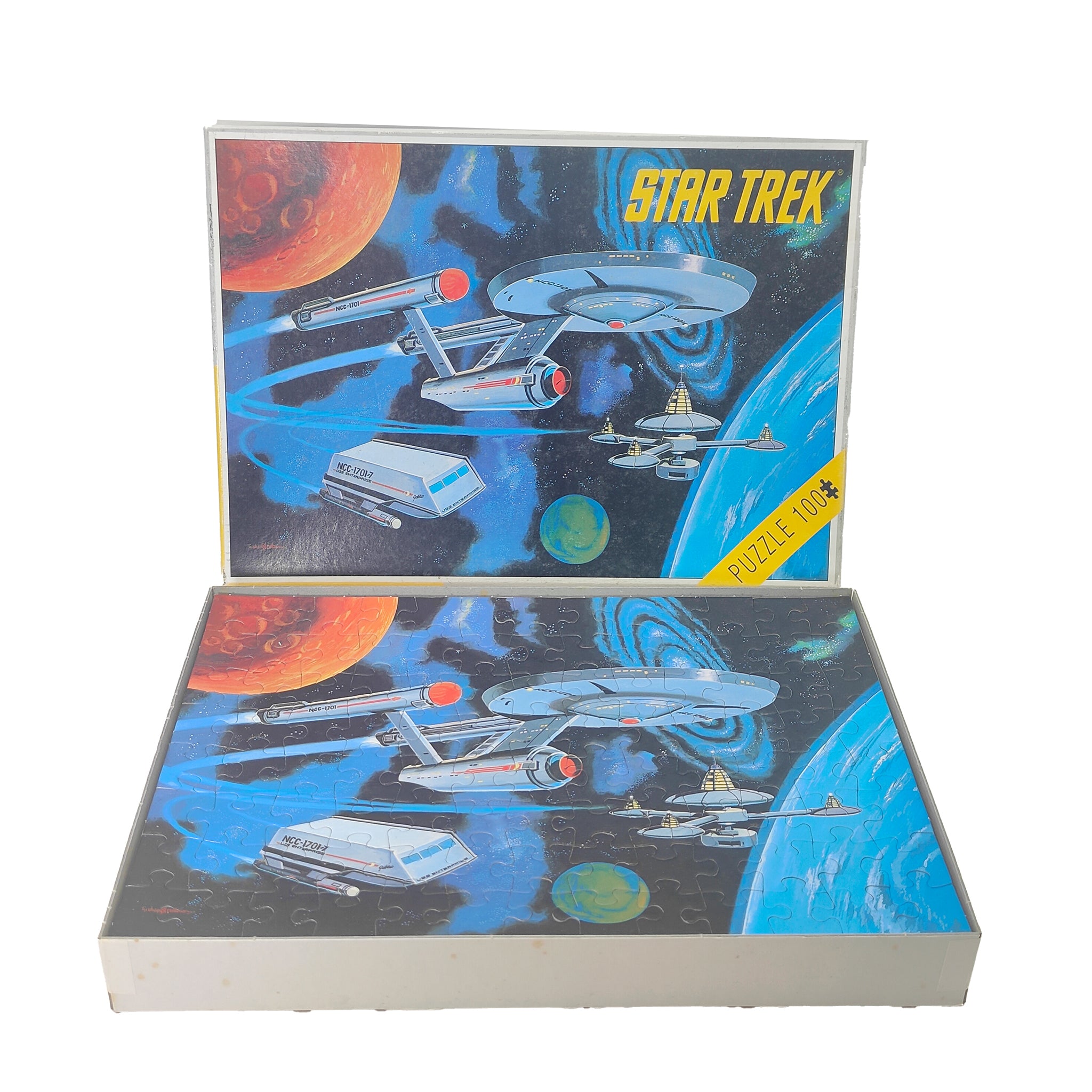 Star Trek USS Enterprise NCC 1701 King Jigsaw Puzzle 100 Pieces – TV Icons & Heroes, Vintage Brands, -, pre-owned collector piece, Uncanny Collectibles Dublin Ireland