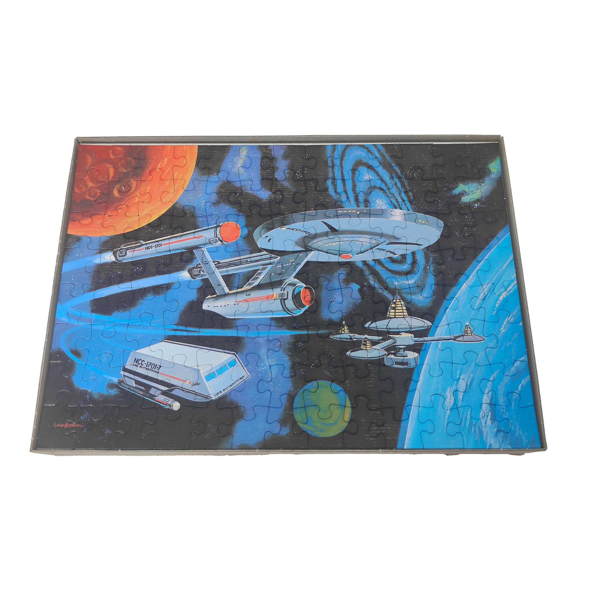 Star Trek USS Enterprise NCC 1701 King Jigsaw Puzzle 100 Pieces – TV Icons & Heroes, Vintage Brands, -, pre-owned collector piece, Uncanny Collectibles Dublin Ireland