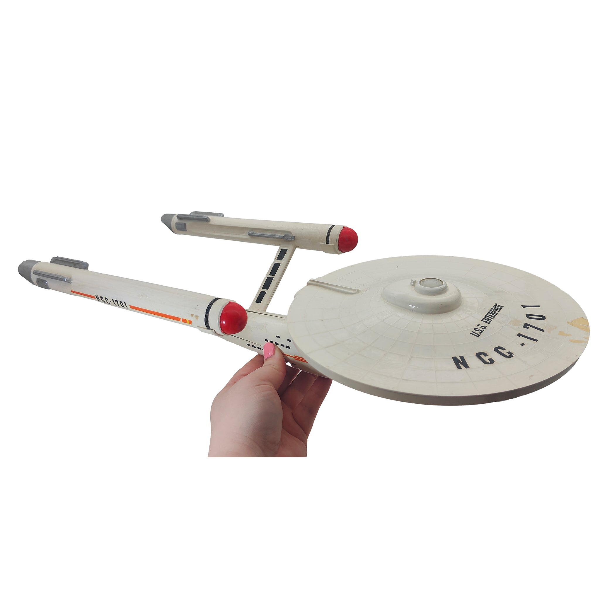 Star Trek USS Enterprise NCC 1701 Plastic Model Kit Built – TV Icons & Heroes, Vintage Brands, 38 cm, pre-owned collector piece, Uncanny Collectibles Dublin Ireland