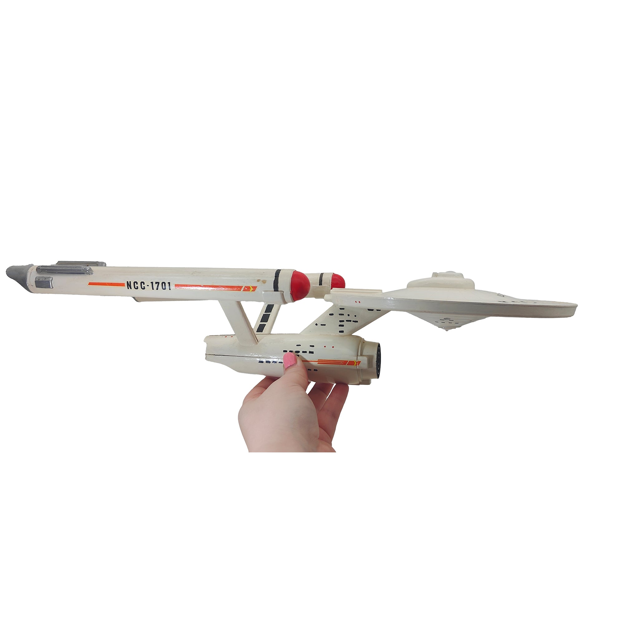 Star Trek USS Enterprise NCC 1701 Plastic Model Kit Built – TV Icons & Heroes, Vintage Brands, 38 cm, pre-owned collector piece, Uncanny Collectibles Dublin Ireland