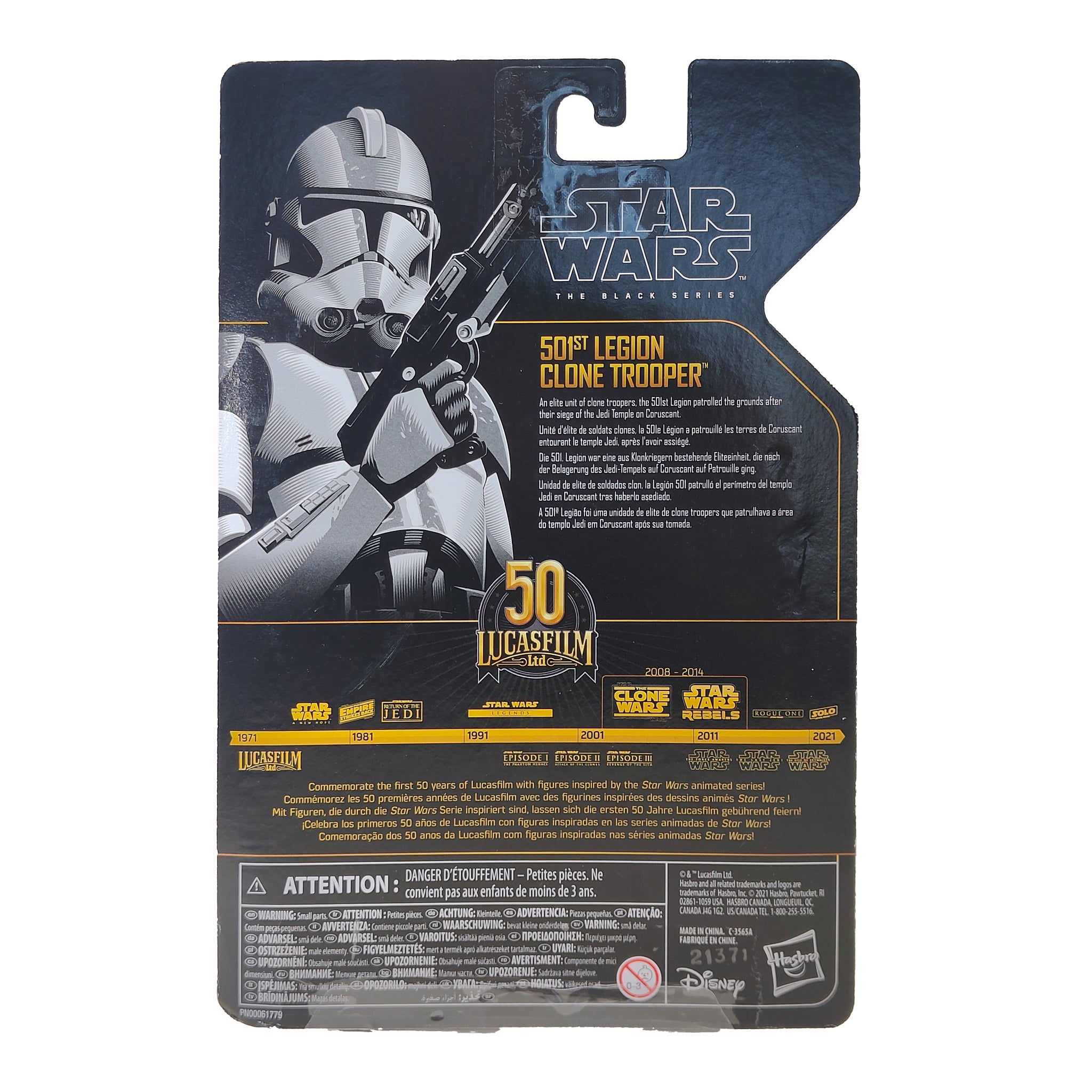 Star Wars 501st Legion Clone Trooper Black Series Archive Hasbro Action Figure
