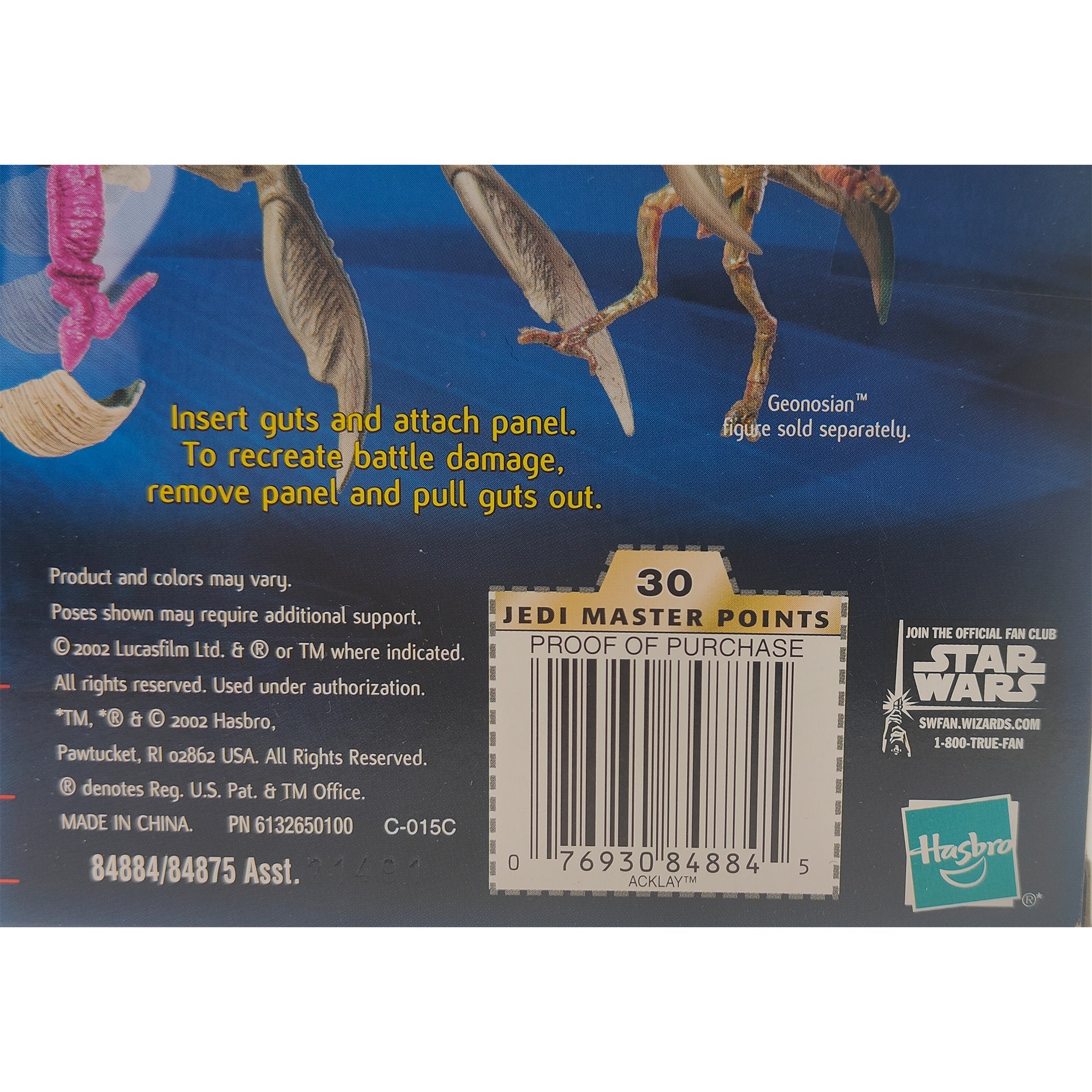 Star Wars Attack Of The Clones Acklay Arena Beast 3.75 Inch Scale Action Figure 2002