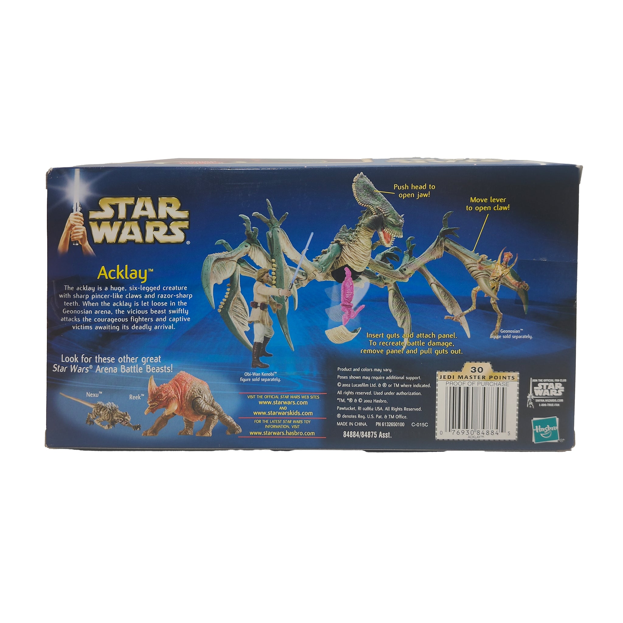 Star Wars Attack Of The Clones Acklay Arena Beast 3.75 Inch Scale Action Figure 2002 – Star Wars, Hasbro, 9.5 cm, 2002, pre-owned collector piece, Uncanny Collectibles Dublin Ireland