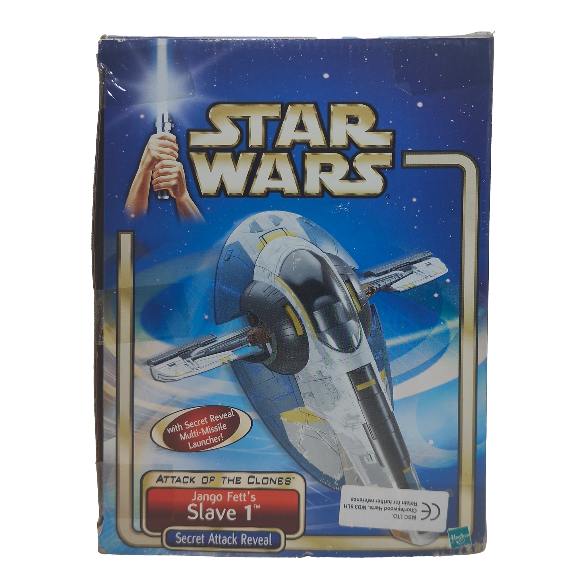 Star Wars Attack Of The Clones Jango Fetts Slave 1 3.75 Inch Scale Action Figure 2001 – Star Wars, Hasbro, 9.5 cm, 2001, pre-owned collector piece, Uncanny Collectibles Dublin Ireland