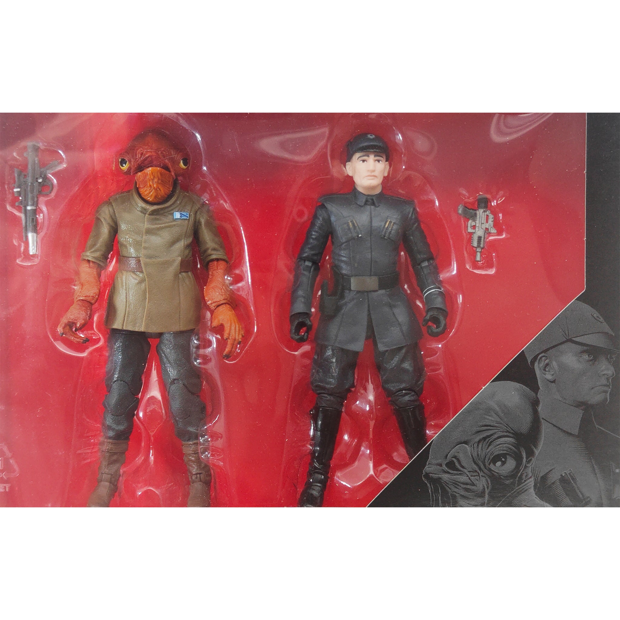 Star Wars Black Series Admiral Ackbar And First Order Officer  Hasbro Action Figure 2017 15cm – Star Wars, Hasbro, 15 cm, 2017, pre-owned collector piece, Uncanny Collectibles Dublin Ireland