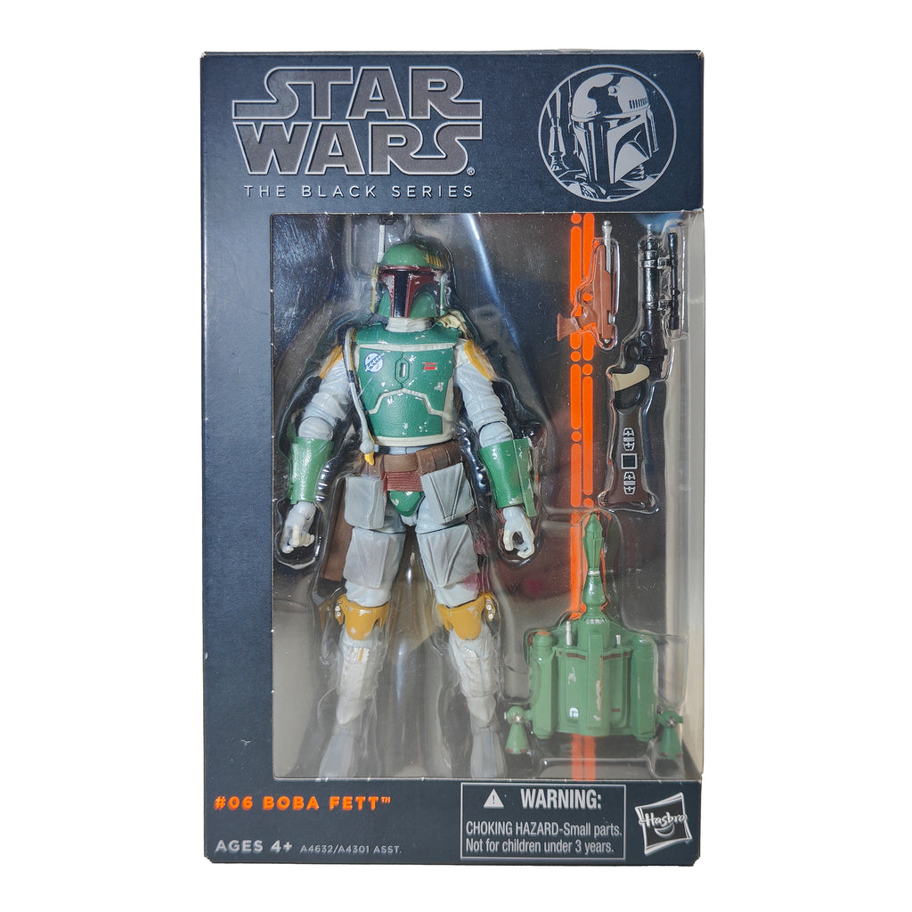 Star Wars Black Series Boba Fett Orange Wave 06 Hasbro Action Figure, 15cm, 2013, pre-owned