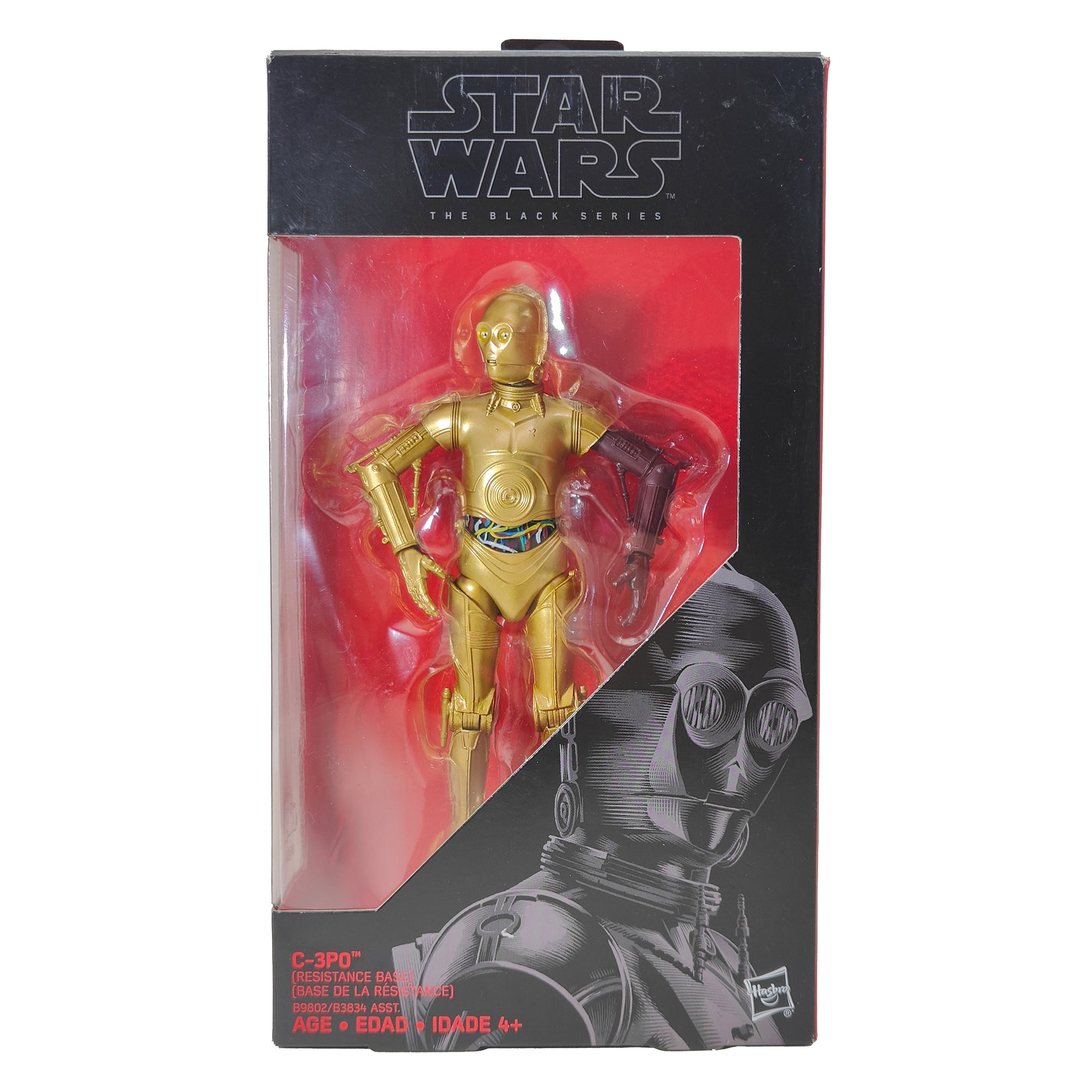 Star Wars Black Series C-3PO Red Arm Resistance Base Hasbro Action Figure 2016 15cm