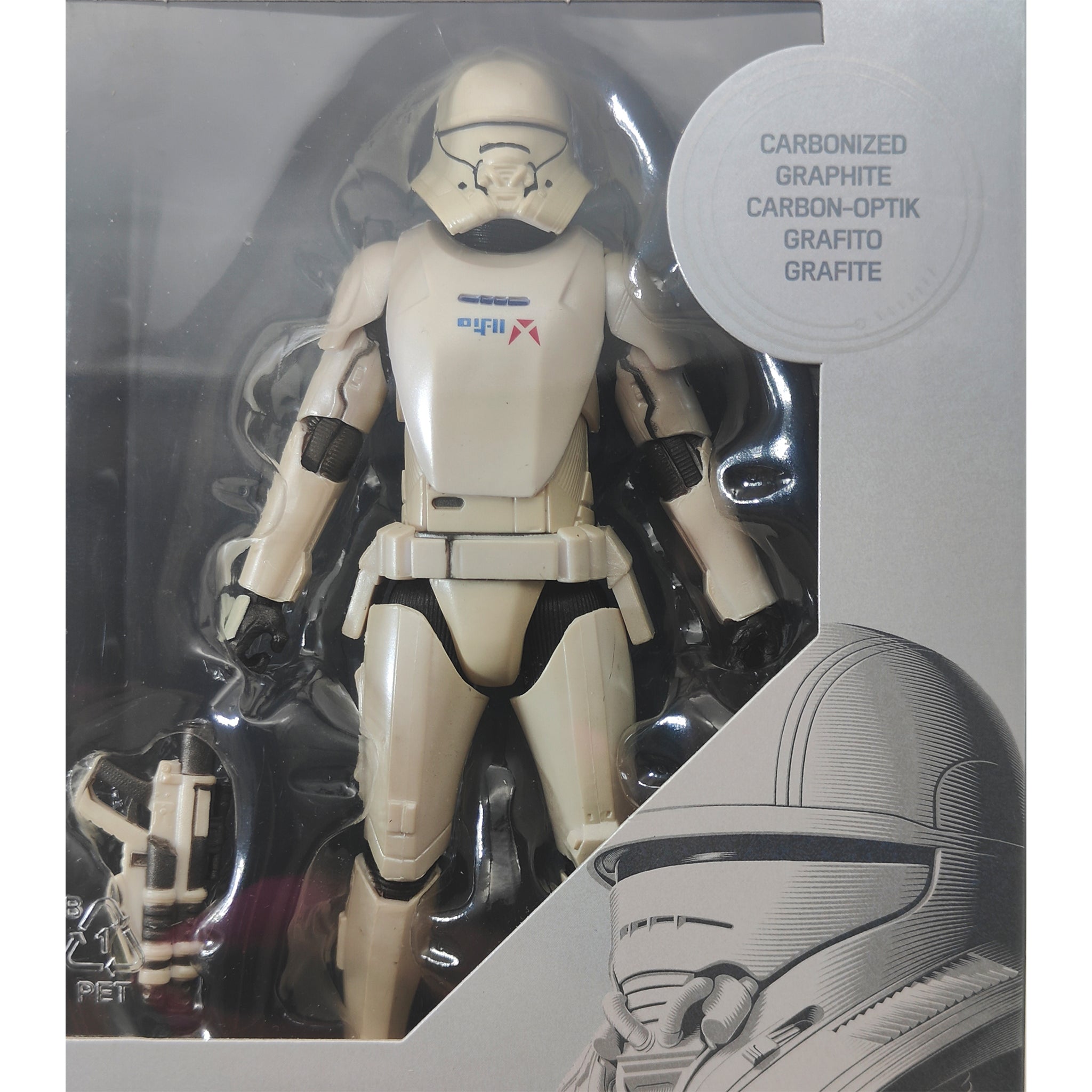 Star Wars Black Series Carbonized First Order Jet Trooper Hasbro Action Figure 2019 15cm – Star Wars, Hasbro, 15 cm, 2019, pre-owned collector piece, Uncanny Collectibles Dublin Ireland