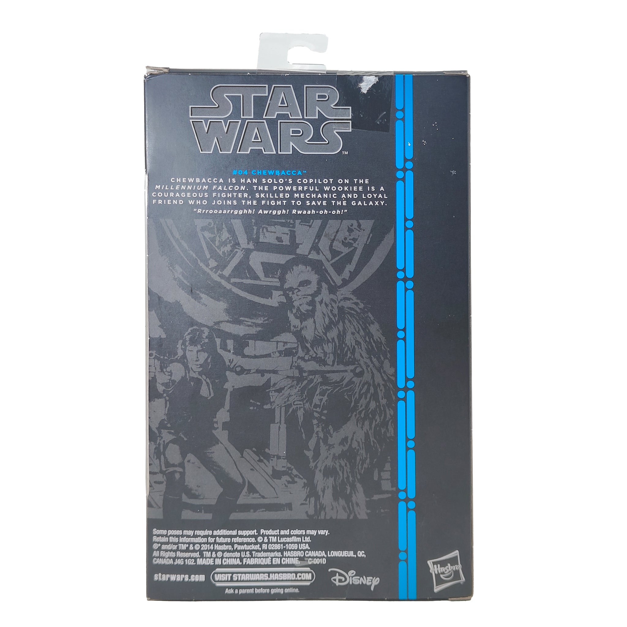 Star Wars Black Series Chewbacca #4  Blue Wave Hasbro Action Figure 2014 15cm – Star Wars, Hasbro, 15 cm, 2014, pre-owned collector piece, Uncanny Collectibles Dublin Ireland