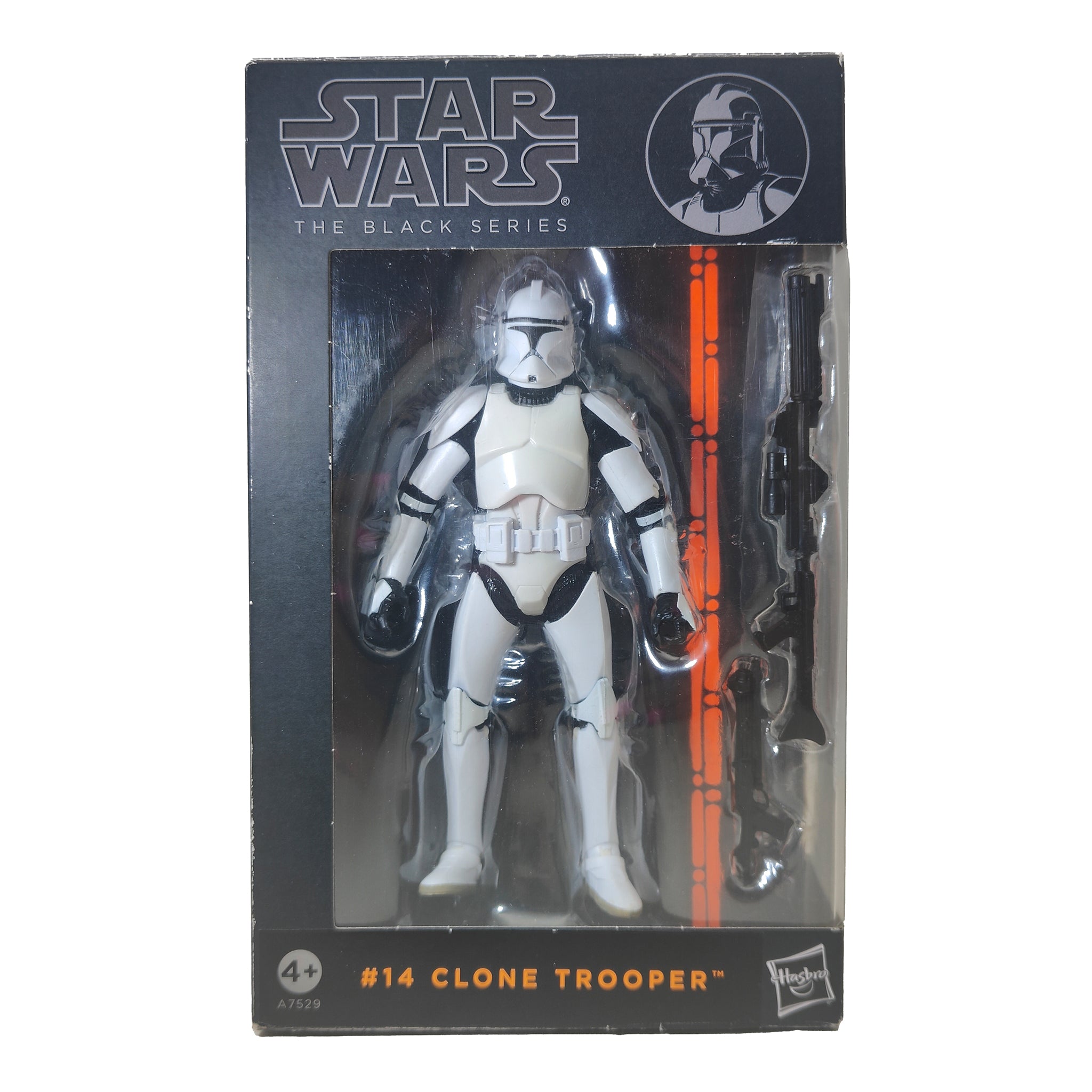 Star Wars Black Series Clone Trooper #14 Orange Wave Hasbro Action Figure 2013 15cm – Star Wars, Hasbro, 15 cm, 2013, pre-owned collector piece, Uncanny Collectibles Dublin Ireland