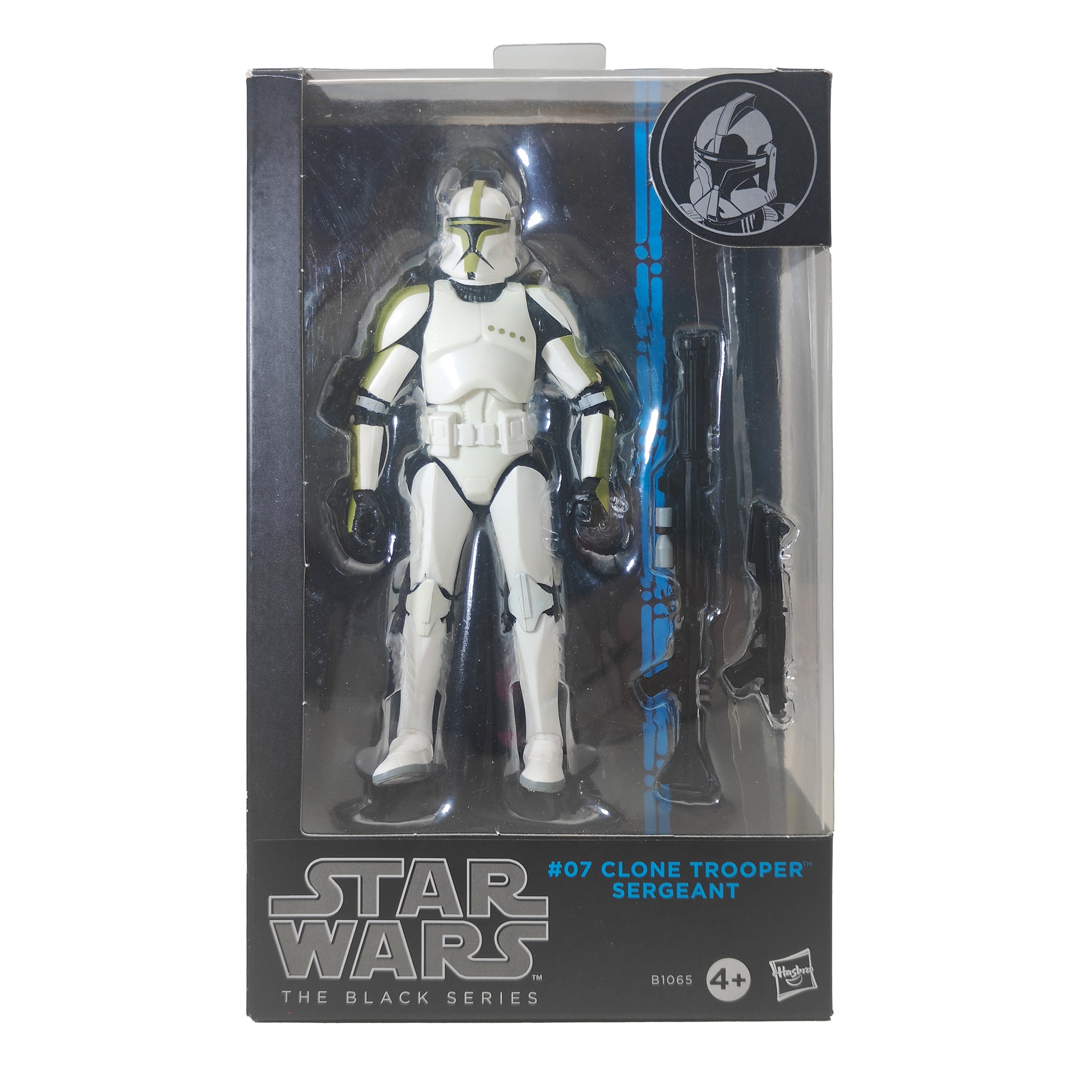 Star Wars Black Series Clone Trooper Sergeant #7  Blue Wave Hasbro Action Figure 2014 15cm – Star Wars, Hasbro, 15 cm, 2014, pre-owned collector piece, Uncanny Collectibles Dublin Ireland
