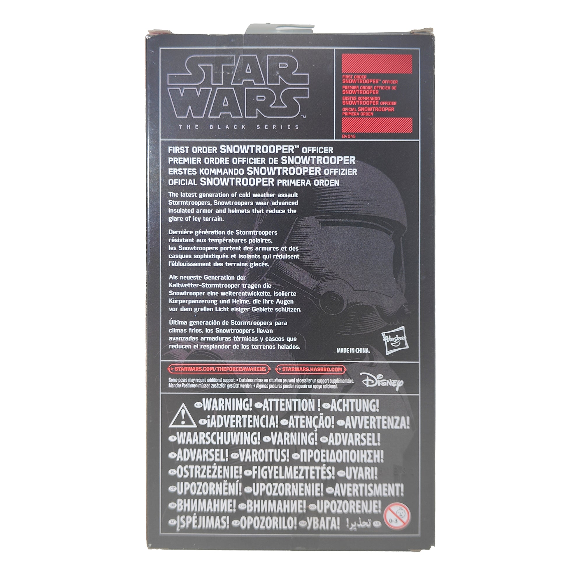 Star Wars Black Series First Order Snow Officer Exclusive Hasbro Action Figure 2015 15cm