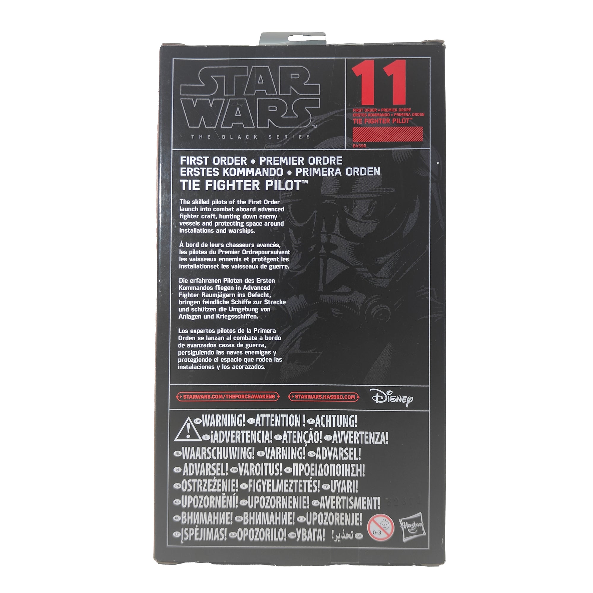 Star Wars Black Series First Order Tie Pilot Hasbro Action Figure 2015 15cm