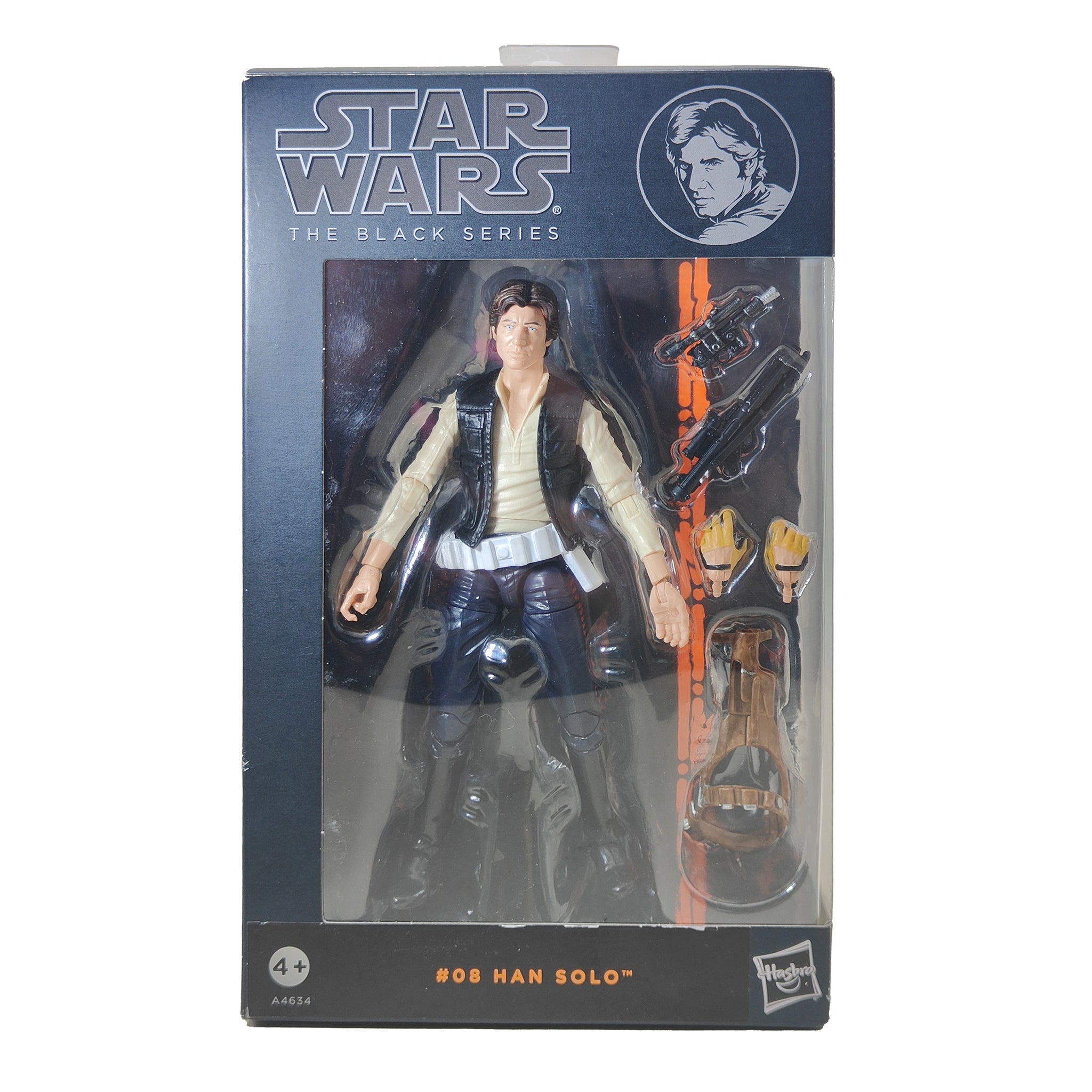 Star Wars Black Series Han Solo #8 Orange Wave Hasbro Action Figure 2013 15cm – Star Wars, Hasbro, 15 cm, 2013, pre-owned collector piece, Uncanny Collectibles Dublin Ireland